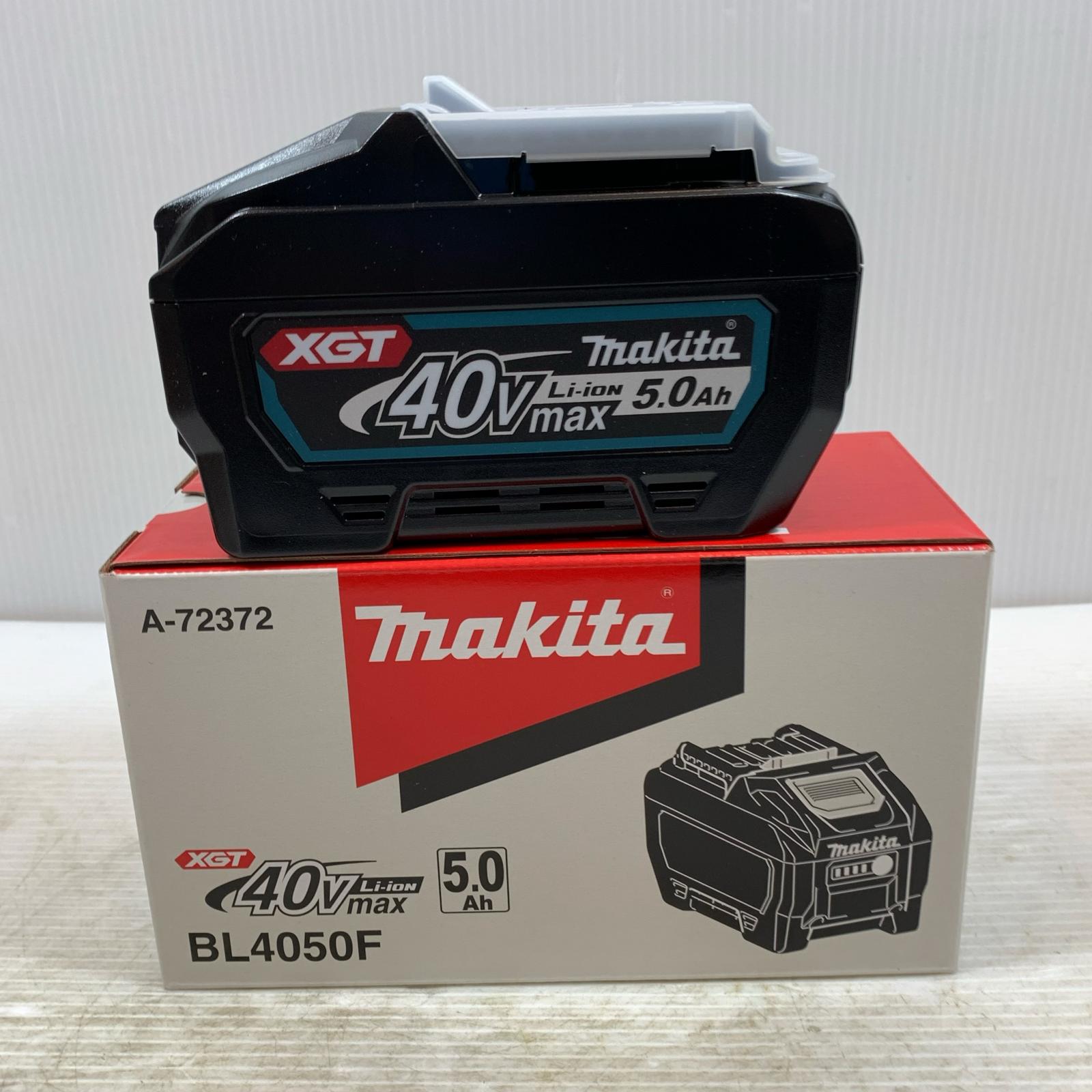 κκ【中古】MAKITA マキタ 手道具かかわり合い設備 蓄電池 40v 5.0Ah BL4050F 黒いこと S序列付ける