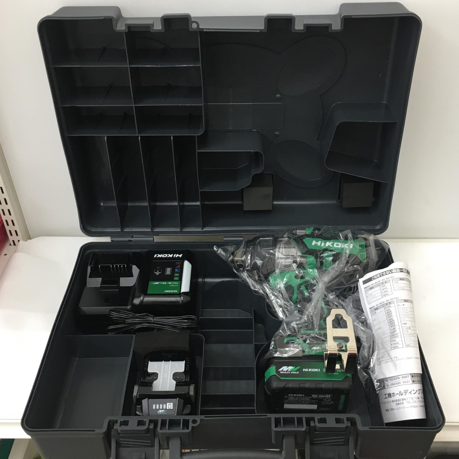 △△【中古】HiKOKI ハイコーキ 36v　インパクトレンチ　充電器・充電池2個・ケース付 WR36DA(2XPZ) Sランク 40,755円