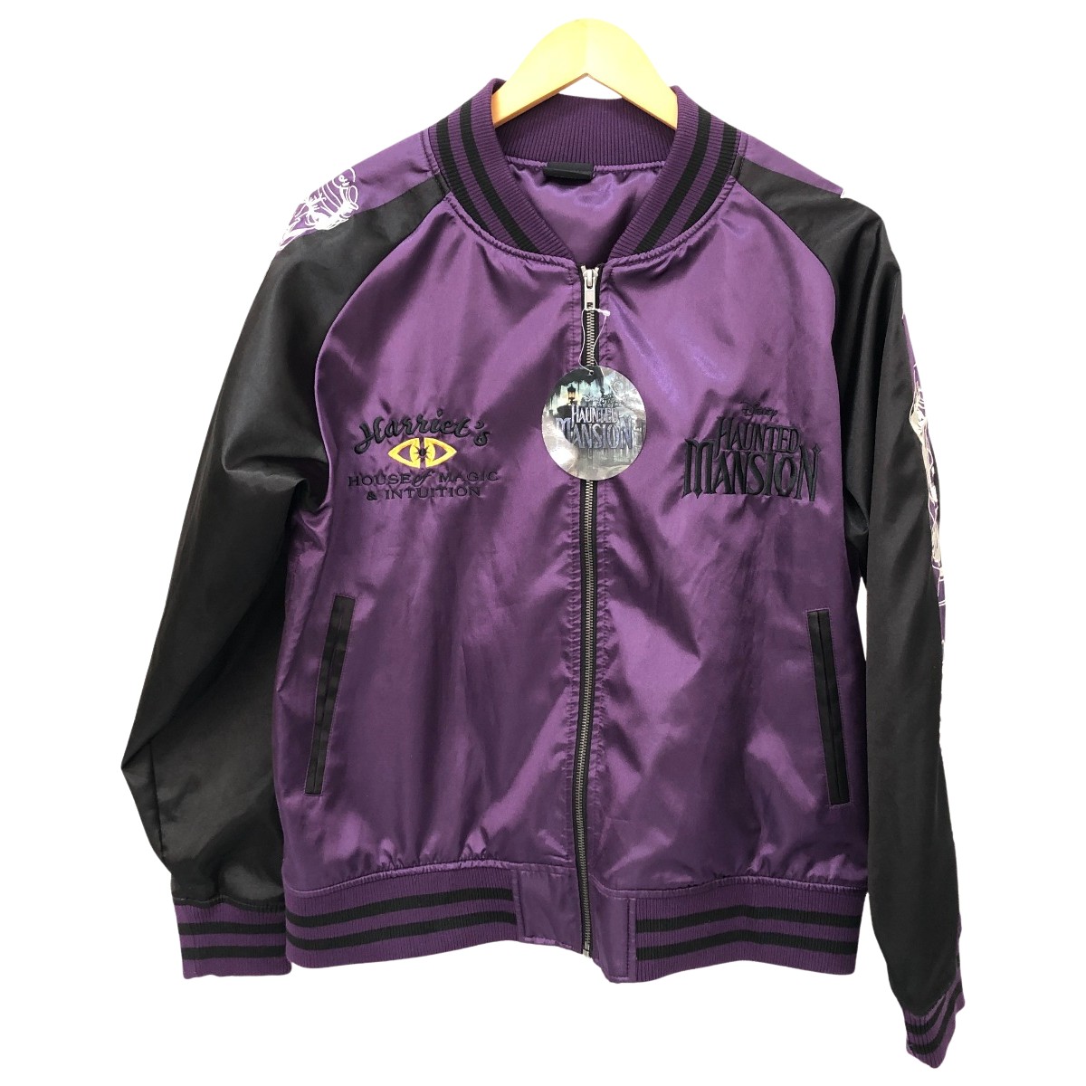 □□【中古】Disney ディズニー ジャケット スカジャン キャラジャン ホーンテッドマンション SIZE L 2335066600 パープル Aランク｜リサイクルビッグバン店