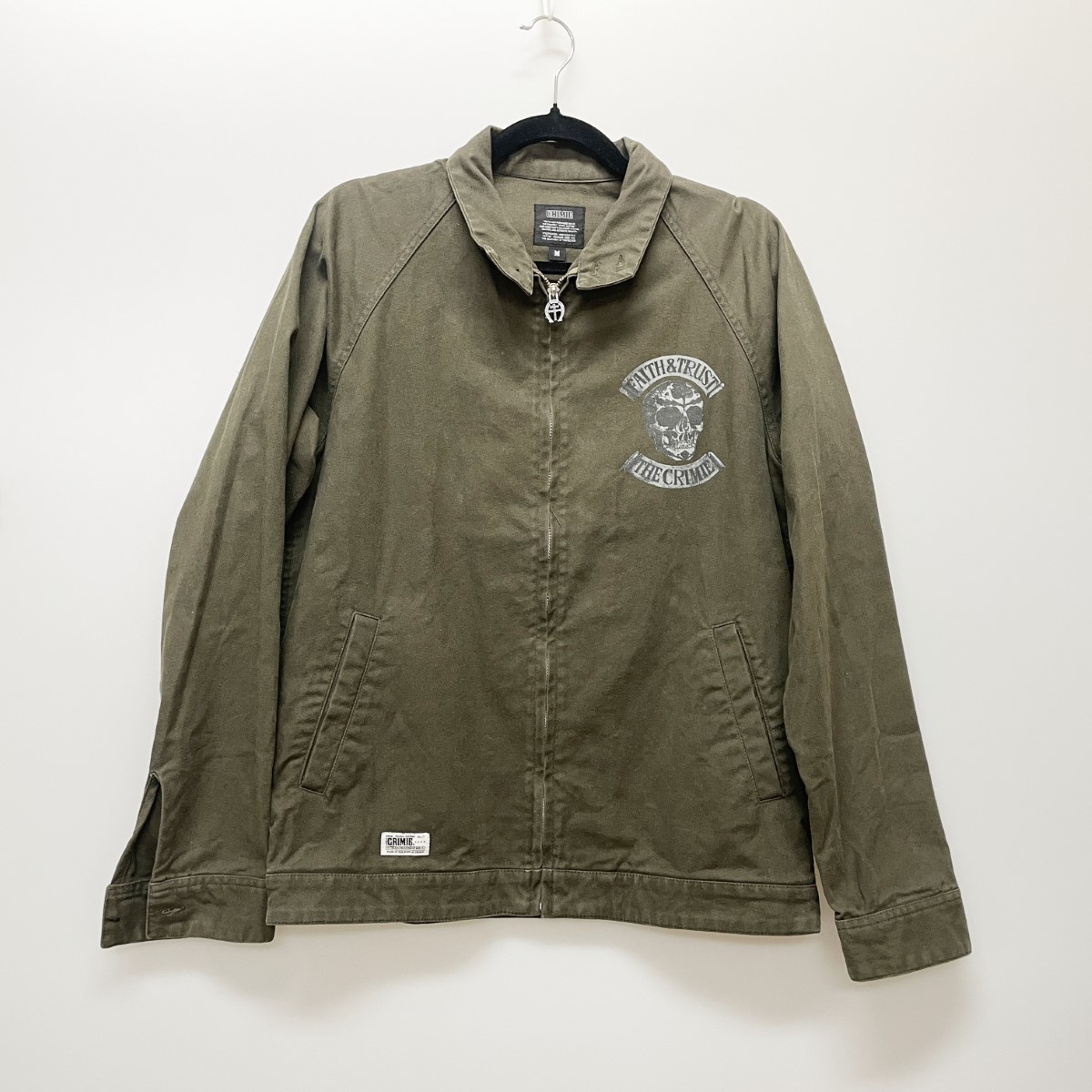 〇〇【中古】CRIMIE クライミー メンズ ジャケット スカル SIZE M カーキ Bランク