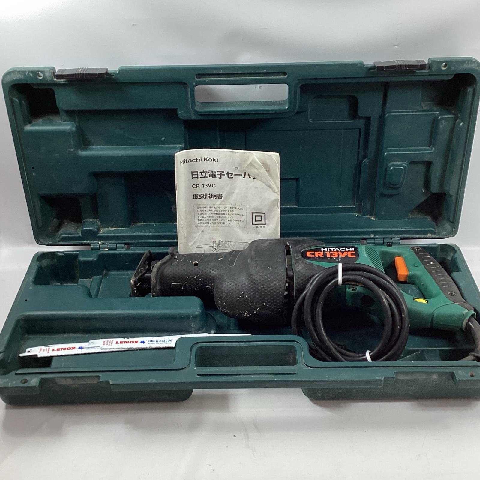 【中古】HITACHI 日立 セーバーソー CR13VC 緑であること C序列付ける