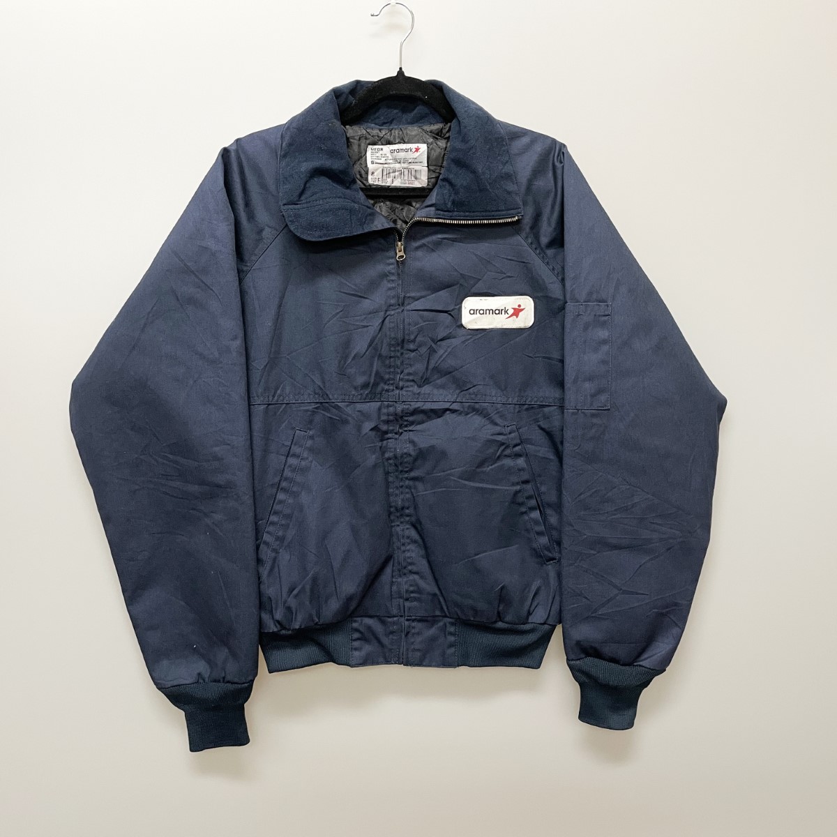 〇〇【中古】aramark メンズ ワークジャケット 表記サイズMEDR RN49995 ネイビー Bランク
