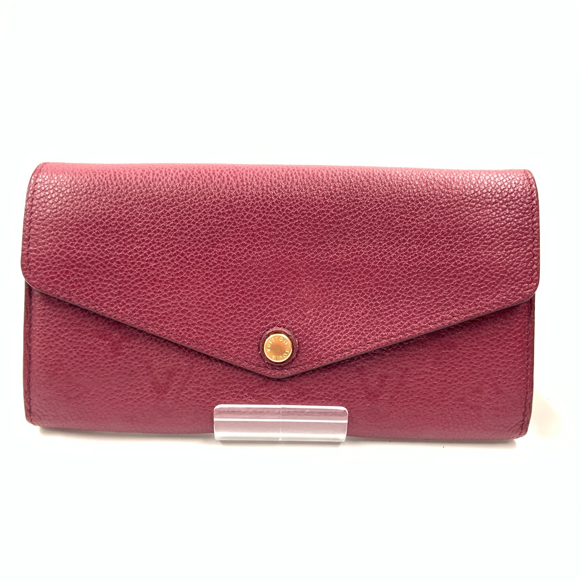 〇〇【中古】LOUIS VUITTON ルイヴィトン モノグラム アンプラント ポルトフォイユ サラ 二つ折り長財布　 M61183 ワインレッド Cランク