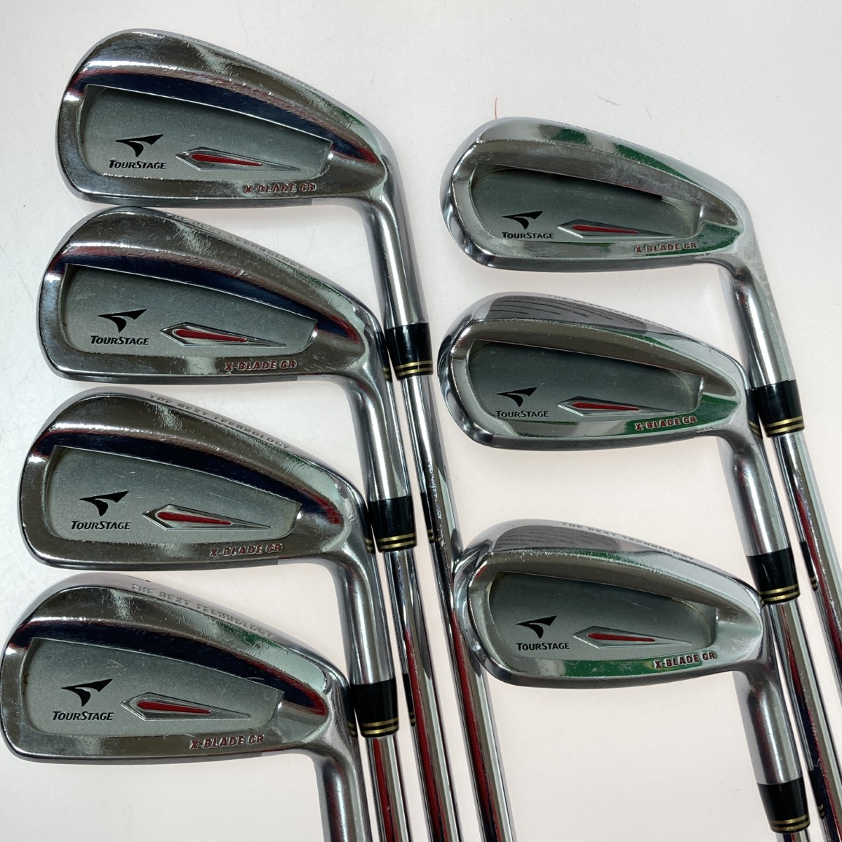 【中古】Bridgestone ブリヂストン ツアーステージ X-BLADE GR 4-9.P 7本 アイアンセット N.S.PRO 950GH S フェースサビ有 Cランク