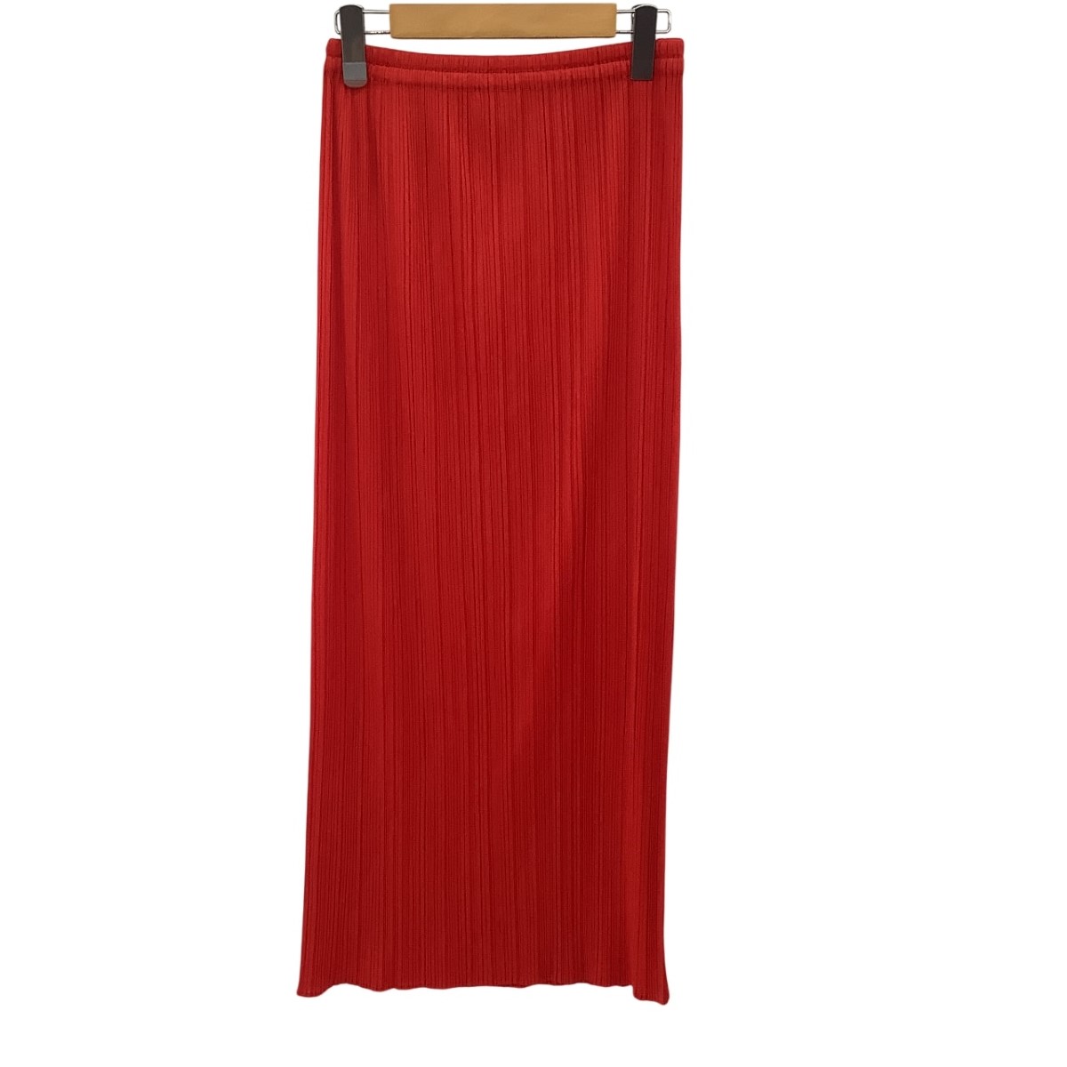 【中古】ISSEY MIYAKE イッセイミヤケ PLEATS PLEASE スカート SIZE 4 PP93-JG079 レッド Bランク｜リサイクルビッグバン店