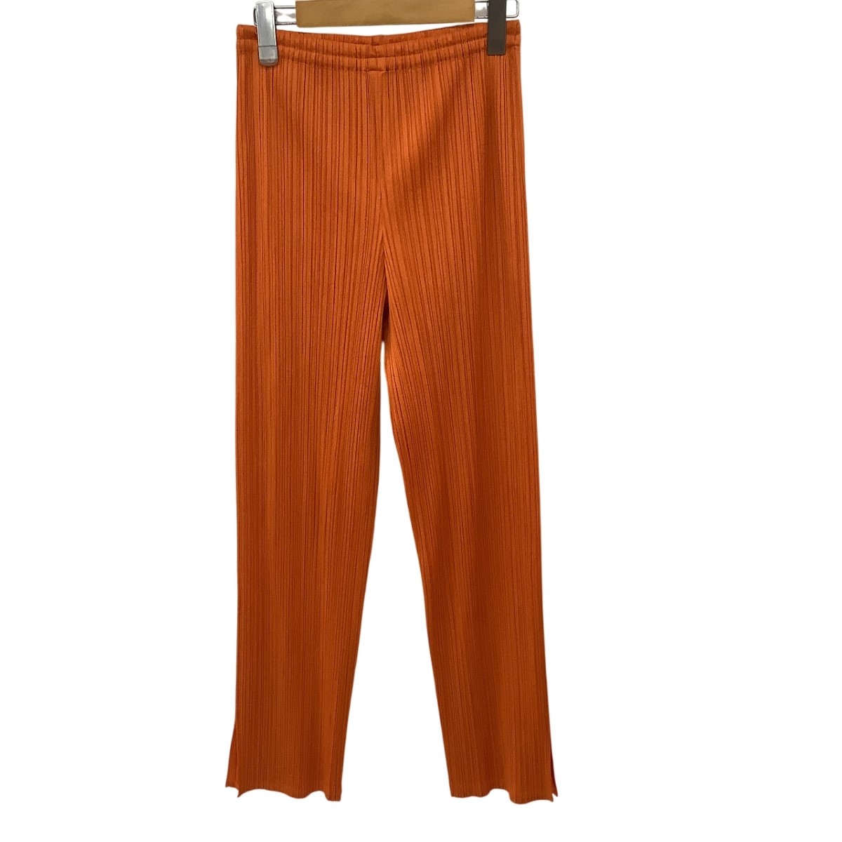 【中古】ISSEY MIYAKE イッセイミヤケ PLEATS PLEASE ズボン下 SIZE 4 PP64-JF424 オレンジ色 B序列付ける