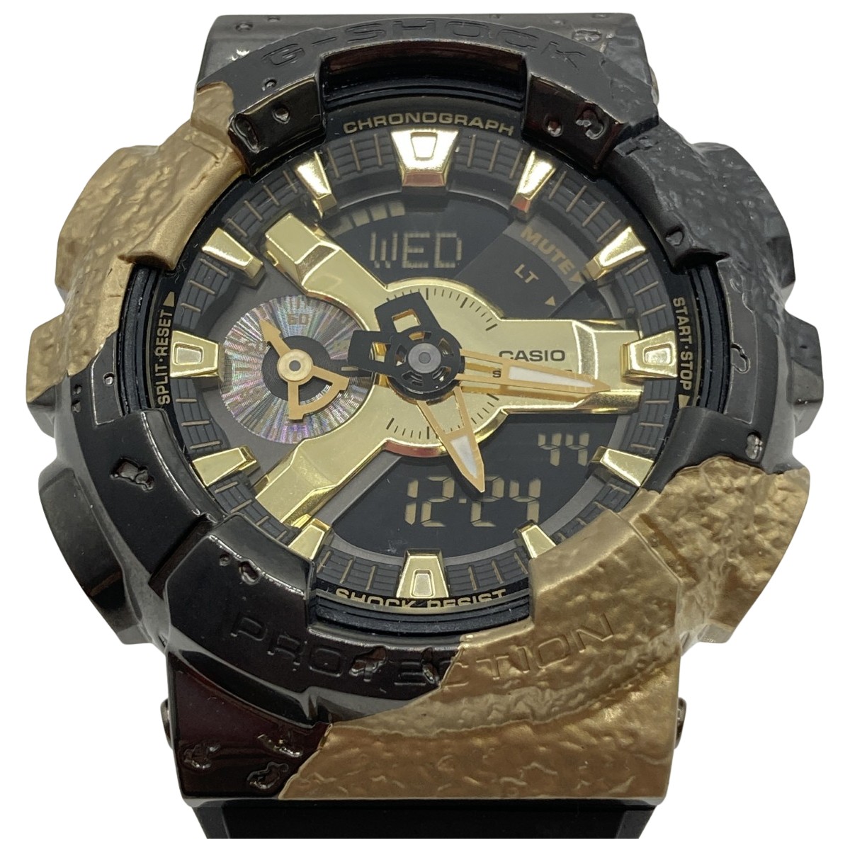 【中古】CASIO カシオ G-SHOCK ジーショック 腕時計 クォーツ GM-114GEM-1A9JR 時分針不具合有 現状渡し ジャンク Dランク