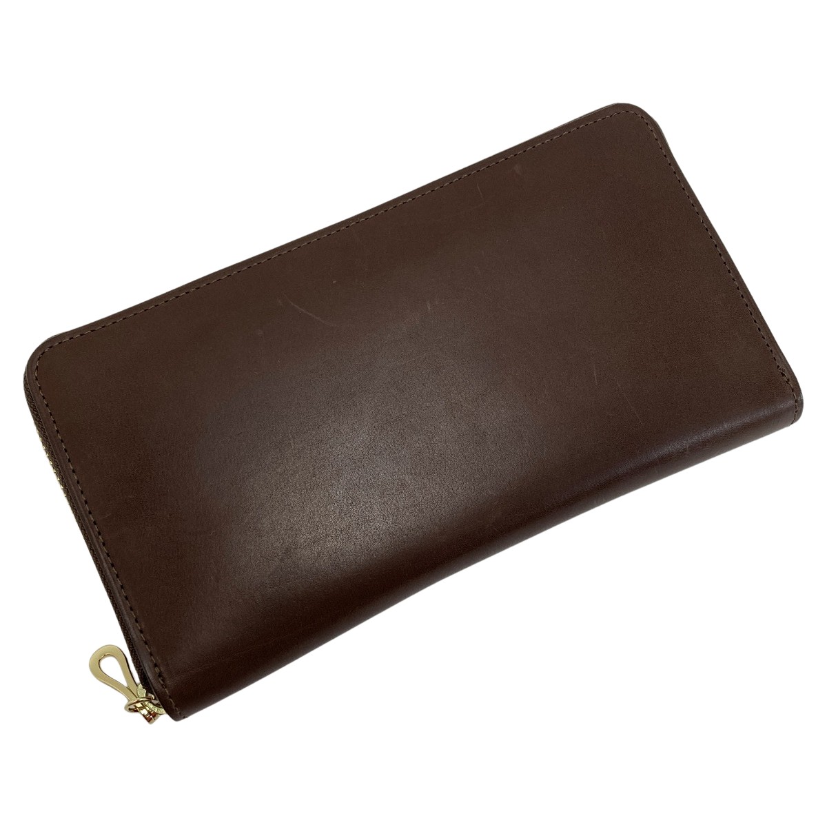 【中古】Somes Saddle ソメスサドル フリージアン ラウンドジッパー 長紙入れ FS-21 黒茶赤銅色 なめし革 B位置づける