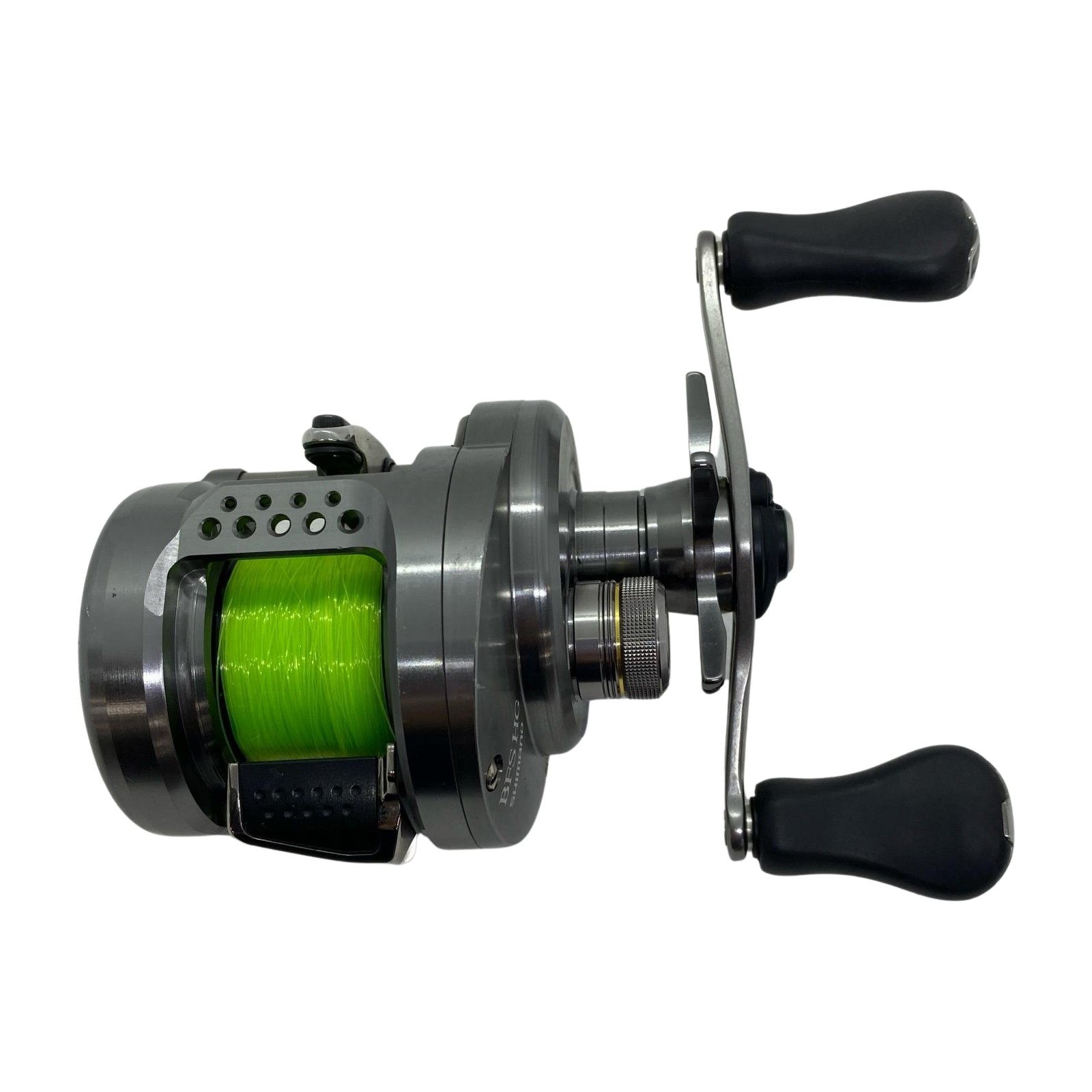 ΨΨ【中古】SHIMANO シマノ ベイトリール 17カルカッタコンクエストBFS HG 使用感有 シャリ感あり 03675 Bランク
