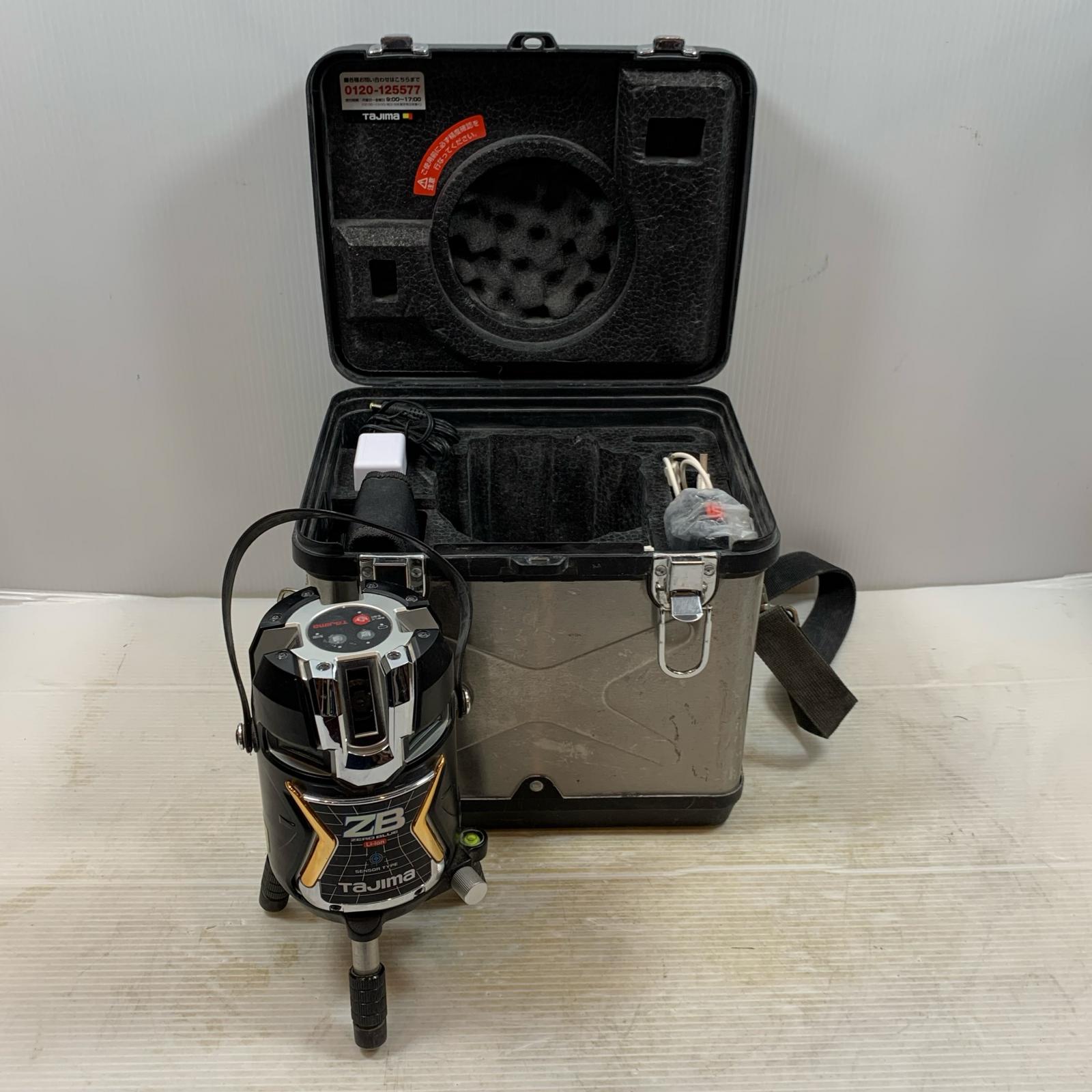 κκ【中古】TAJIMA タジマ レーザ装置 レーザ墨出し器 キズ有 ZEROBLS-KJC 黒いこと B序列付ける