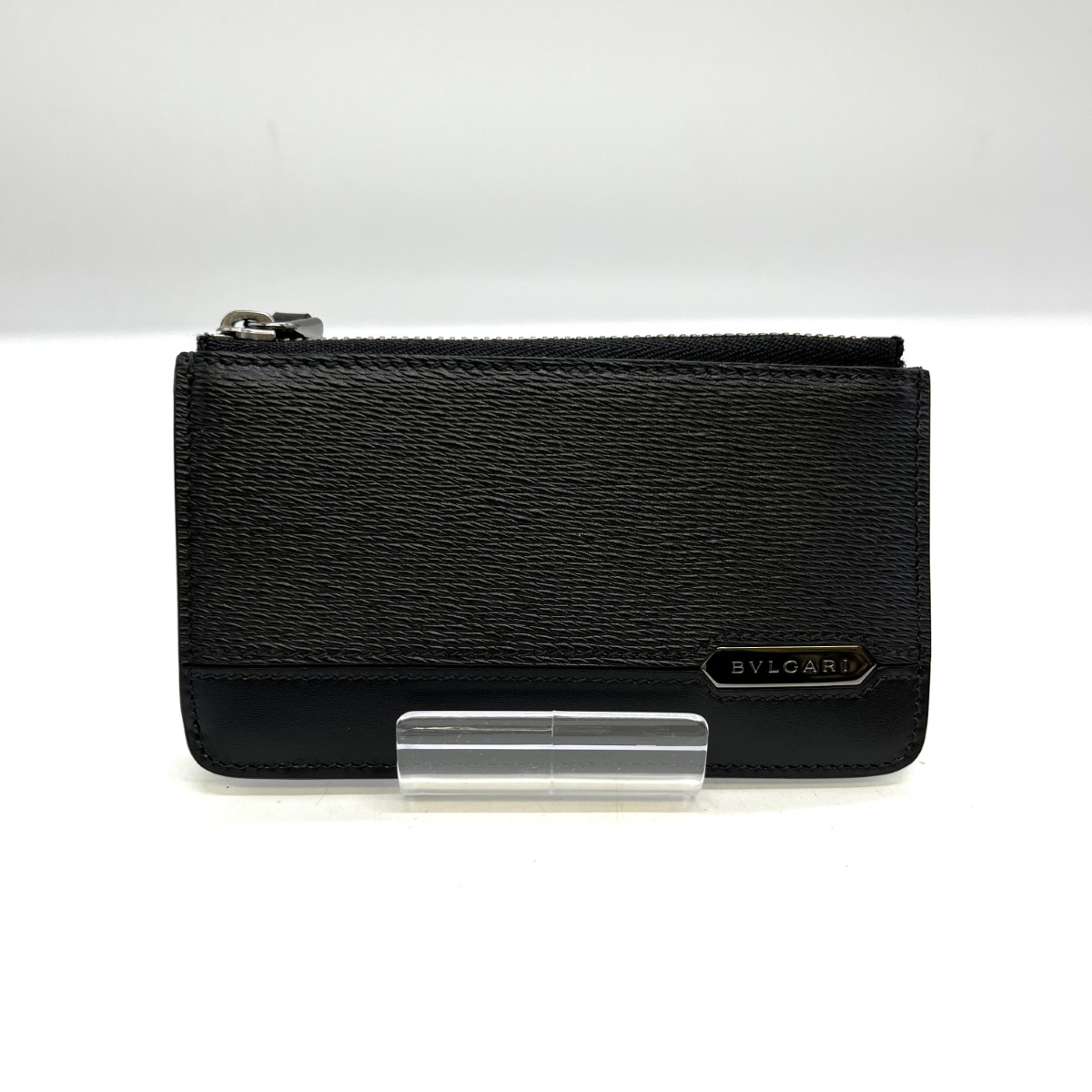 【中古】BVLGARI ブルガリ キーリング付き コインケース セルペンティ スカリエマン 282774 ブラック Aランク