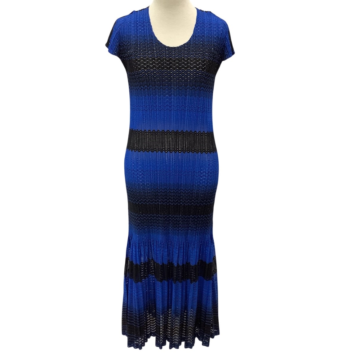 【中古】ISSEY MIYAKE イッセイミヤケ PLEATS PLEASE うつり変わり 衣装 SIZE 2 PP73-JH507 青色 B位置付ける レディースファッション-ワンピース
