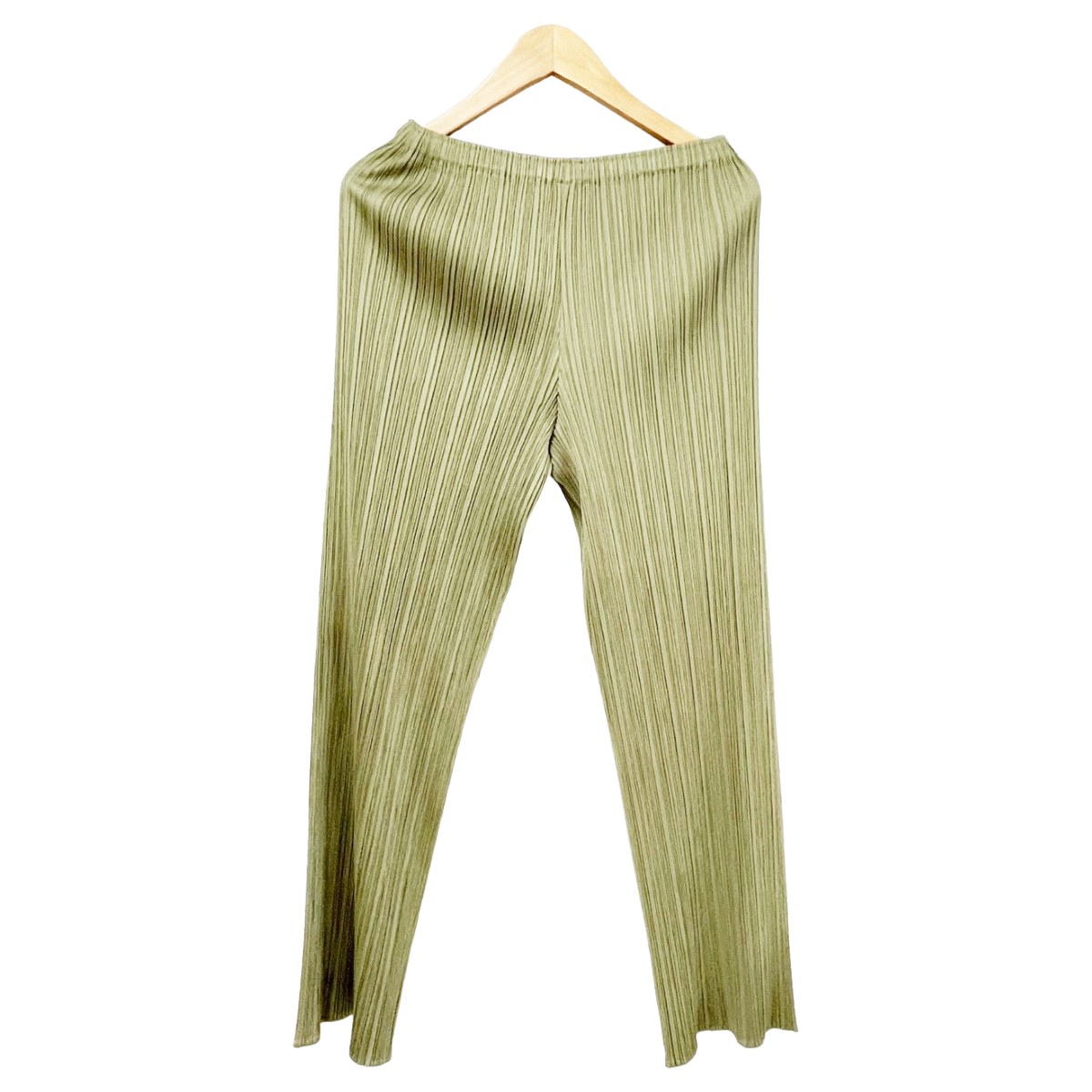 ◆◆【中古】PLEATS PLEASE ISSEY MIYAKE イッセイミヤケ パンツ size2 無地 PP31-JF504 グリーン Bランク