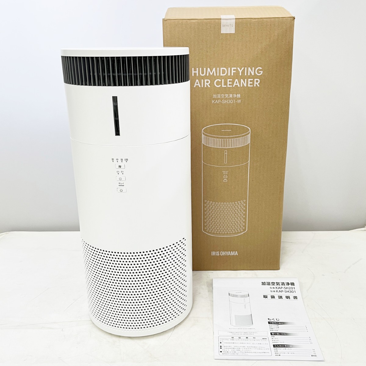 ◆◆【中古】IRISOHYAMA アイリスオーヤマ 加湿空気清浄機 2024年製 KAP-SH301 ホワイト Aランク