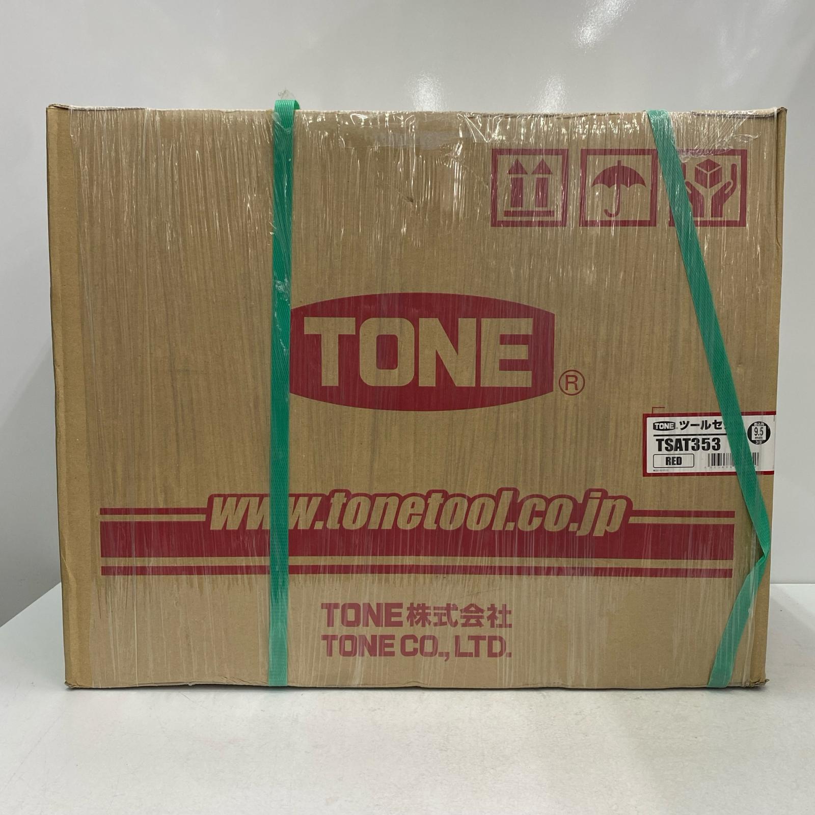【中古】TONE トネ 工具セット ツールセット TSAT353 レッド 未使用品 付属品完備 Sランク