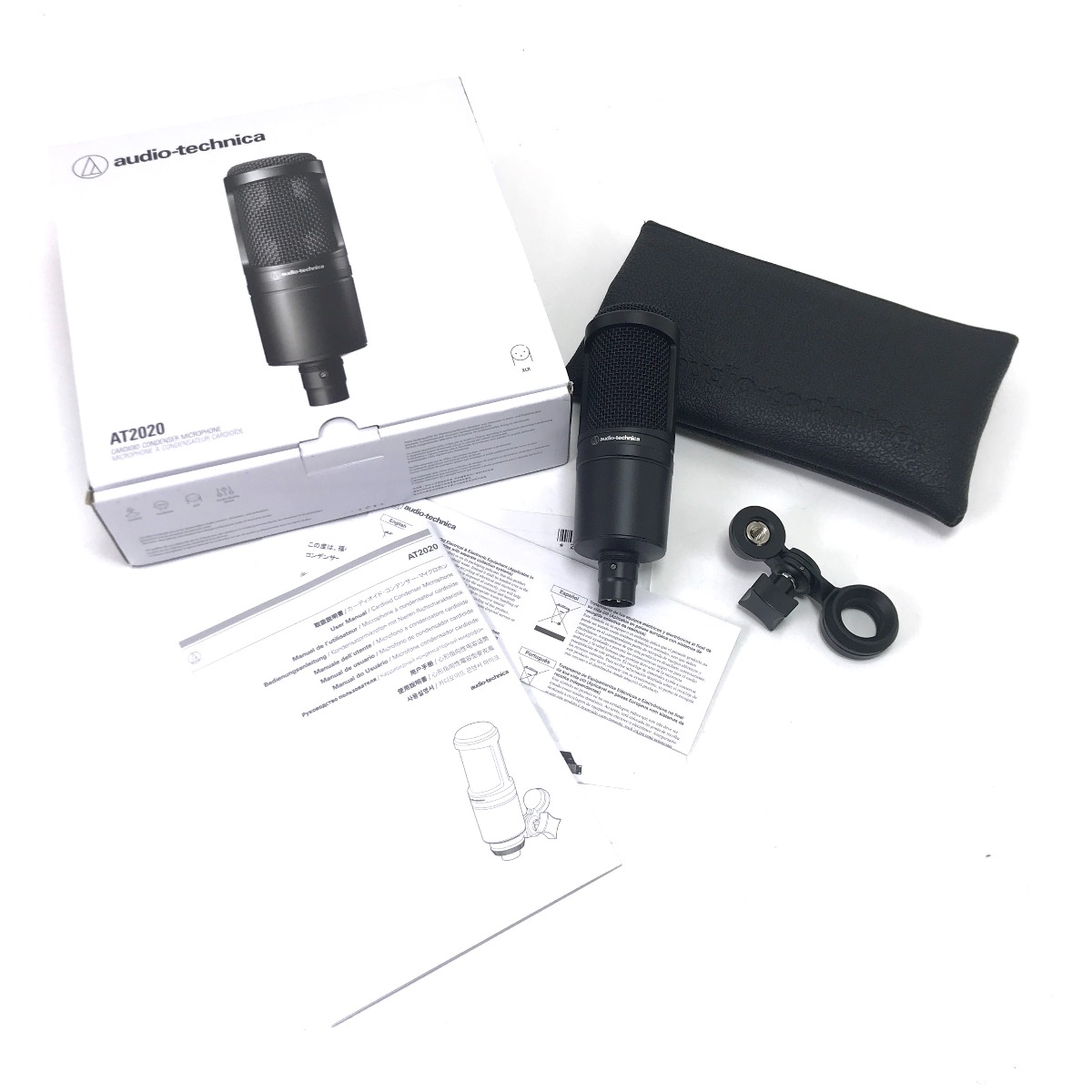 $$【中古】audio-technica オーディオテクニカ コンデンサーマイク AT2020 Aランク