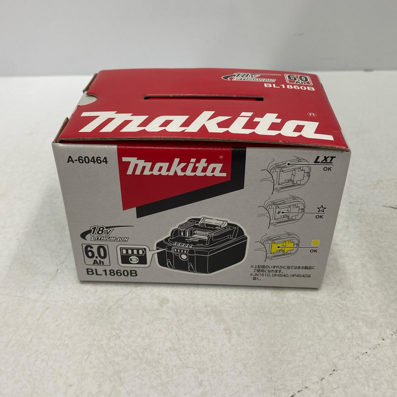 【中古】MAKITA マキタ 蓄電池 18v 6.0Ah BL1860B 黒いこと S序列付ける