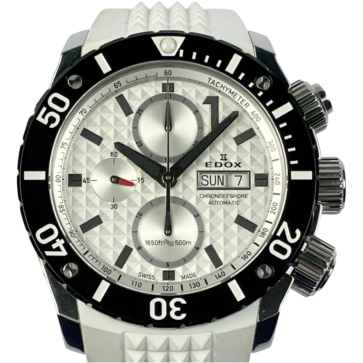 ▽▽【中古】EDOX クロノオフショア1 自動巻き 01114-3-BIN-S Bランク