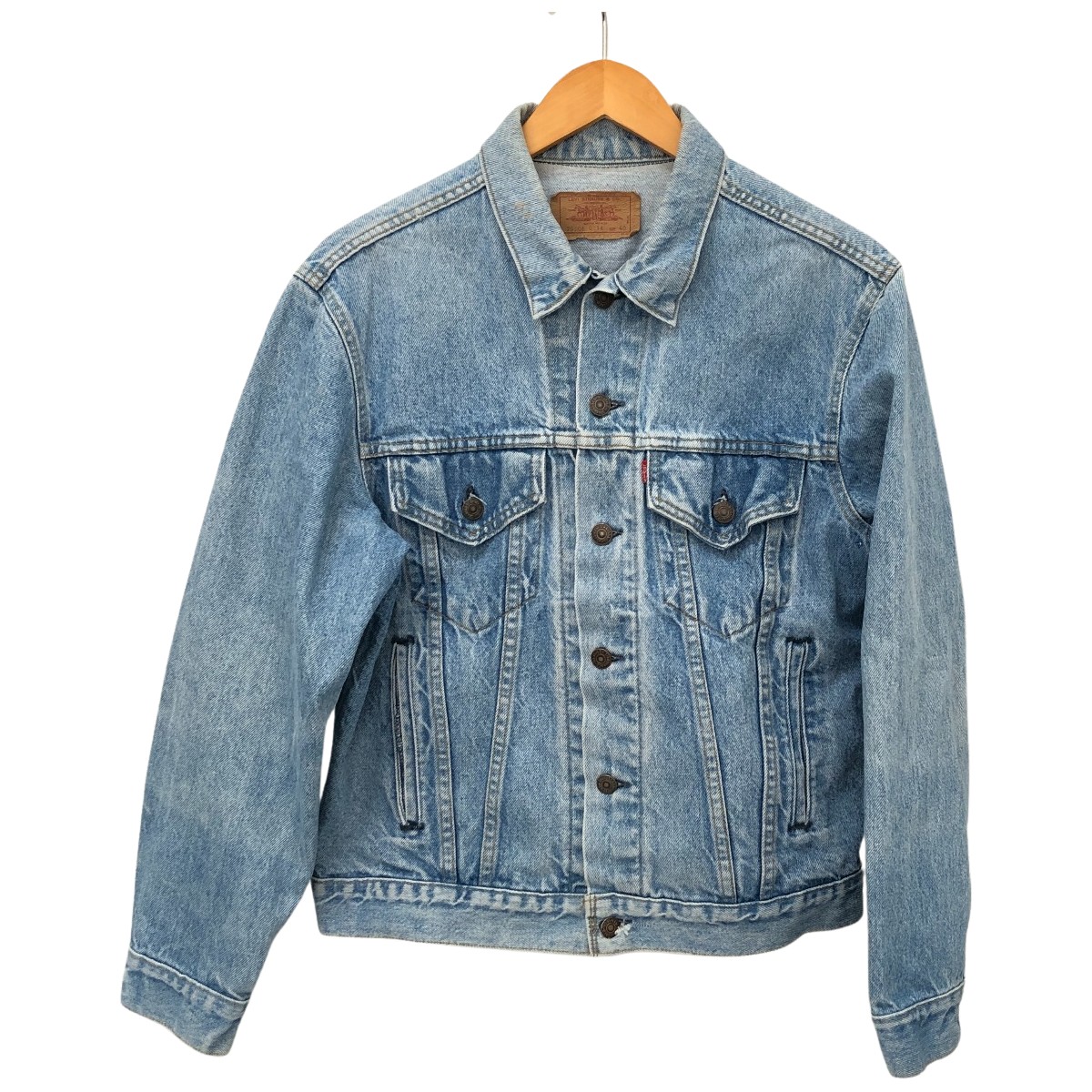□□【中古】LEVI'S リーバイス ジャケット デニムジャケット 80s Levis SIZE 40(L) 刻印527 アメリカ製 87年製 古着 70603-0214 インディゴ Cランク