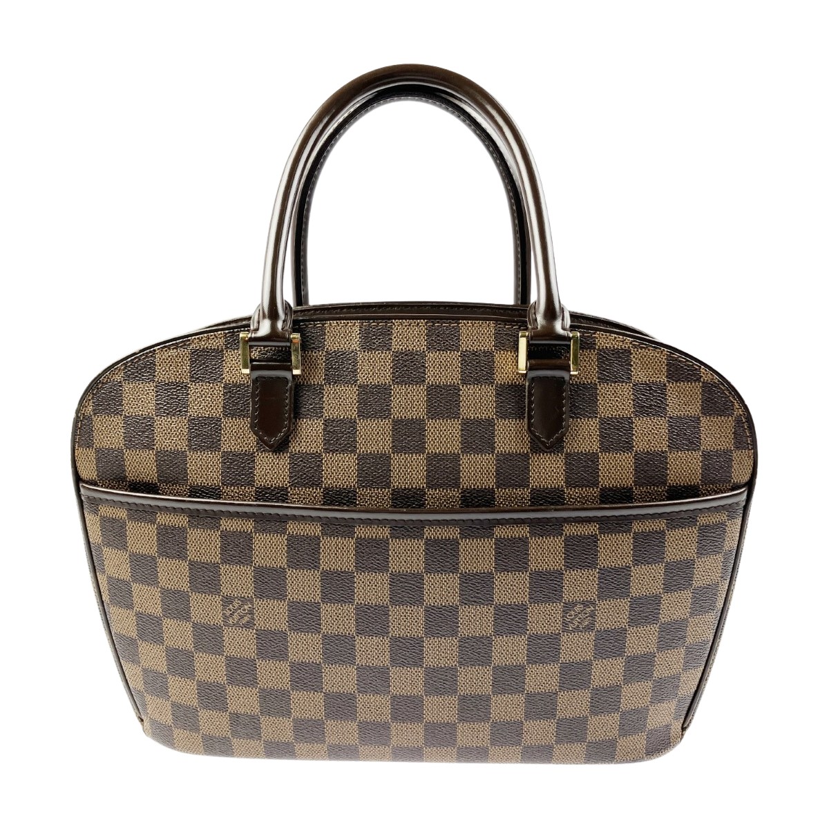 ▽▽【中古】LOUIS VUITTON ルイヴィトン ハンドバッグ ダミエ サリア オリゾンタル N51282 ブラウン Cランク