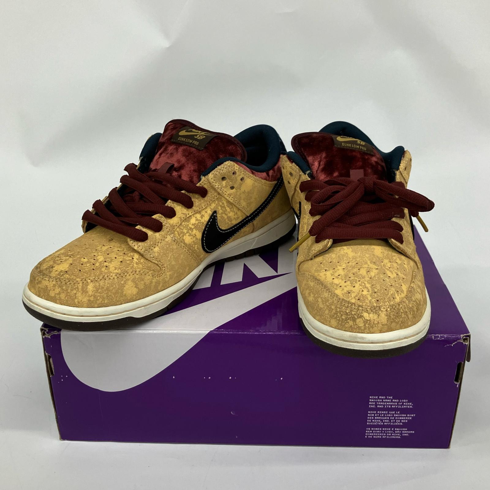 △△【中古】NIKE ナイキ スニーカー NIKE SB DUNK LOW CITY OF CINEMA FZ1278200 ベージュ A序列付ける