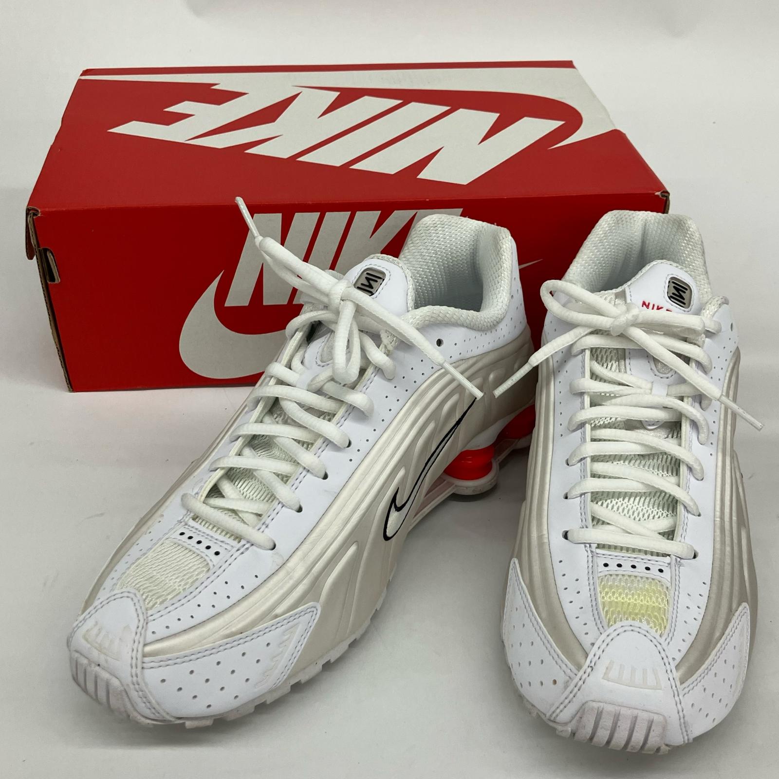 △△【中古】NIKE ナイキ スニーカー Wmns Shox R4 AR3565-103 白いこと B位置づける