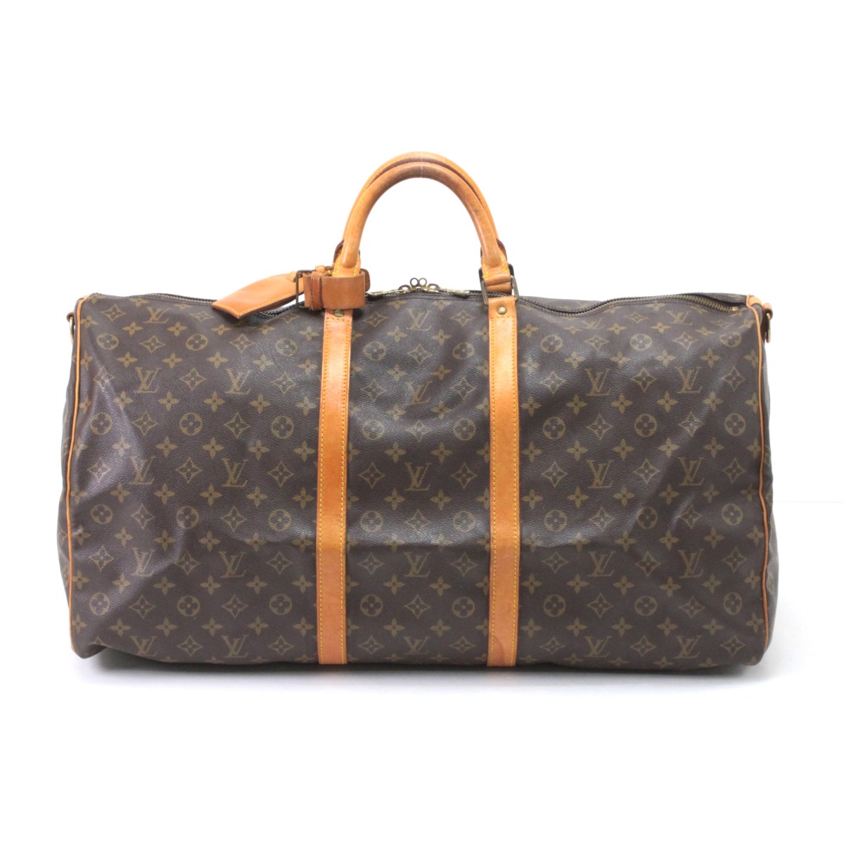 【中古】LOUIS VUITTON ルイヴィトン モノグラム キーポル・バンドリエール60 ボストンバッグ M41412 Cランク