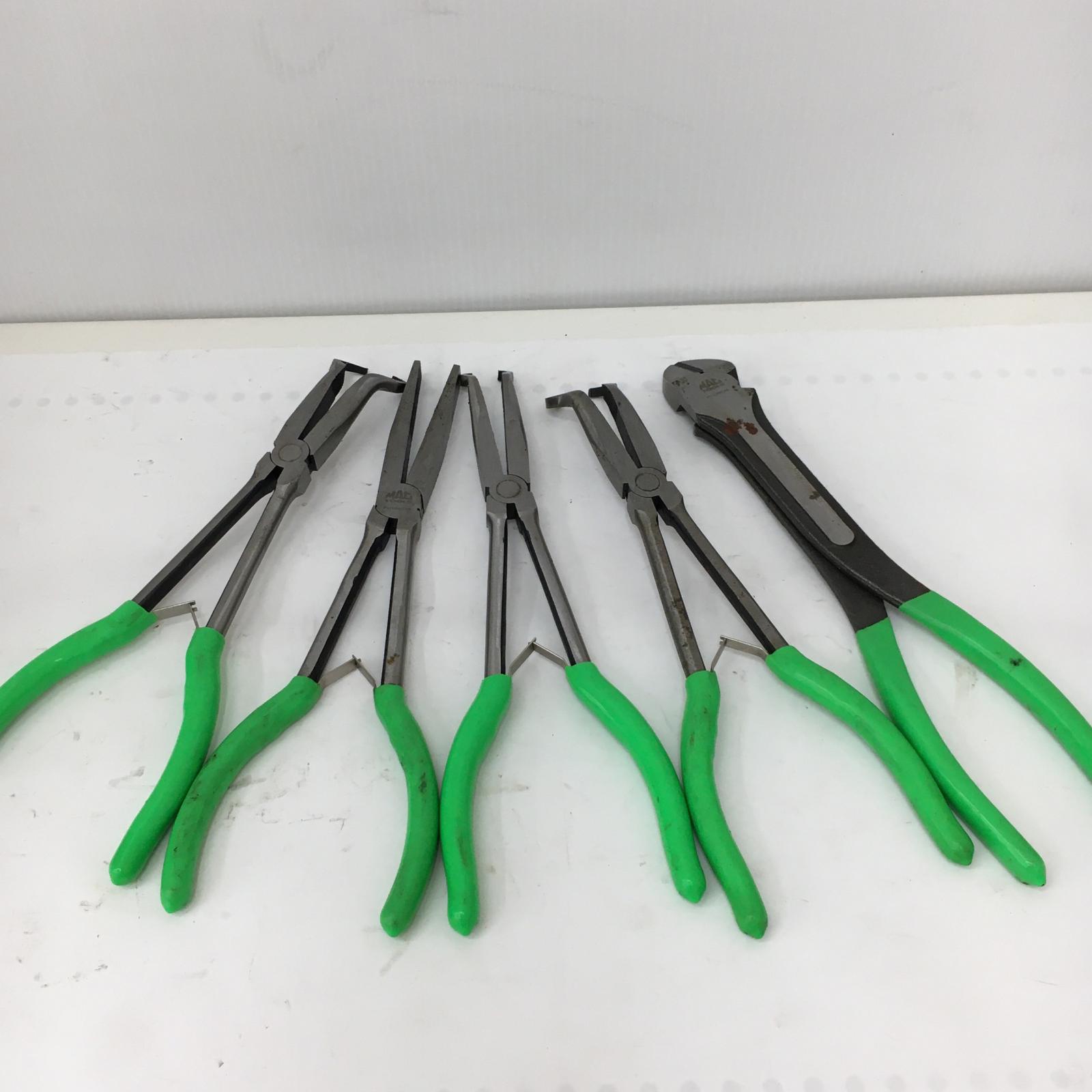 △△【中古】MAC TOOLS マック ロングリーチプライヤ 5PC グリーン Bランク