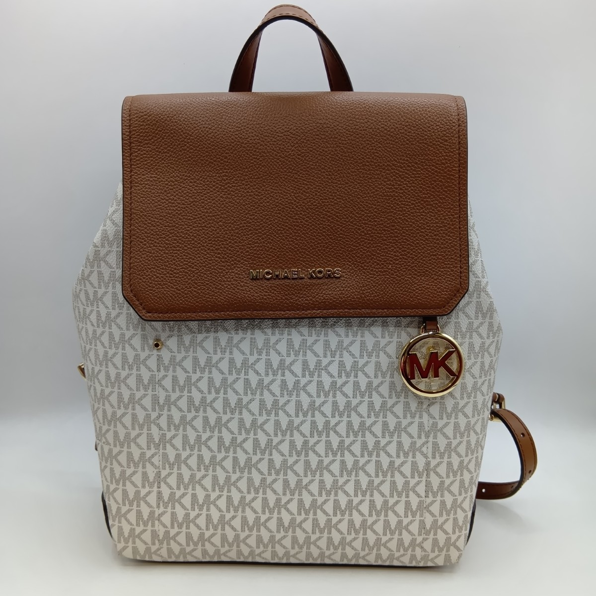 【中古】MICHAEL KORS マイケルコース モノグラム リュック バックパック 35H8GYEB2V ホワイト Bランク 7,029円
