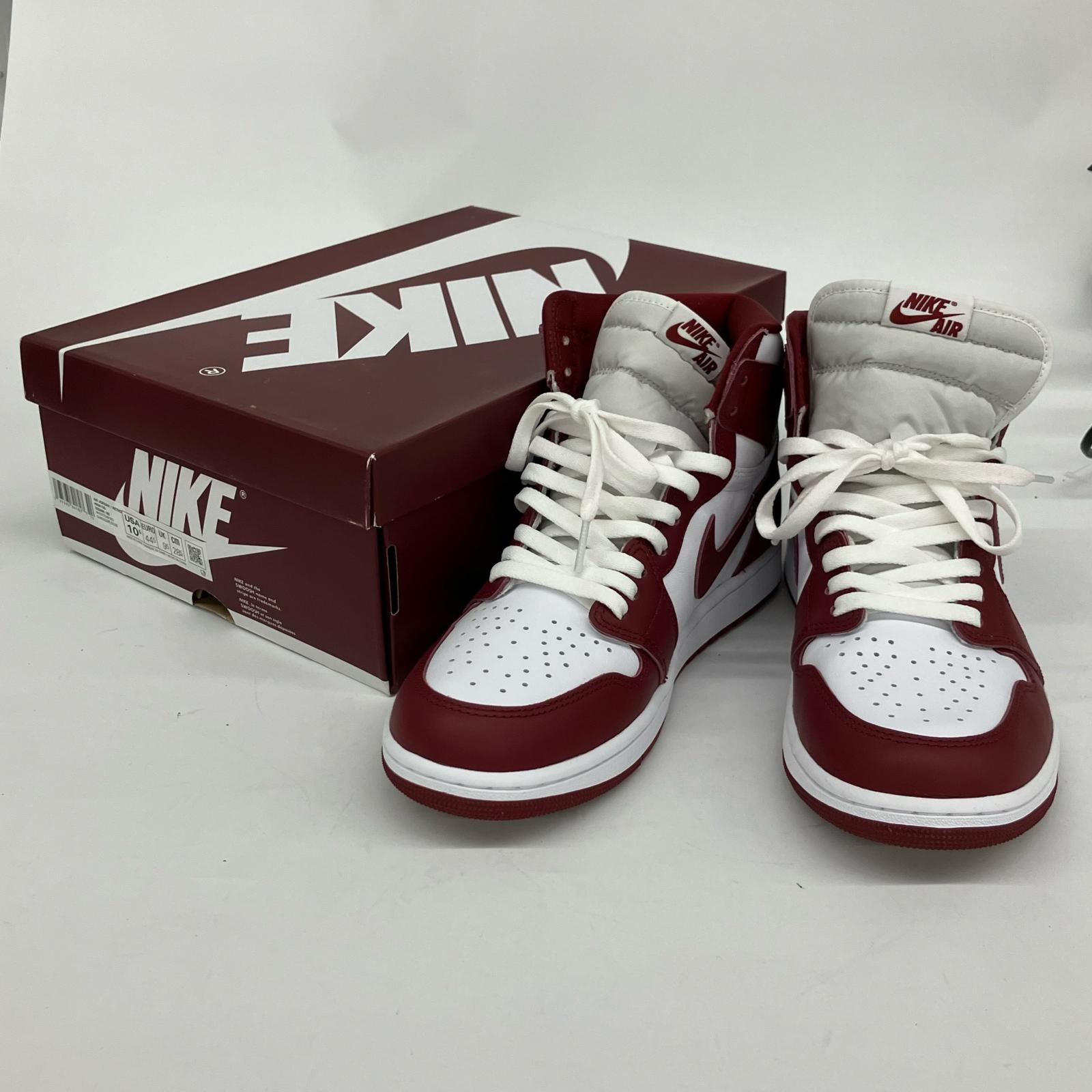△△【中古】NIKE ナイキ スニーカー AIR JORDAN 1 RETRO HIGH OG ARTISANAL RED 28.5cm DZ5485-160 ホワイト*エンジ Aランク 10,478円
