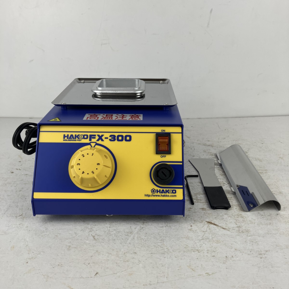 ЗЗ【中古】HAKKO (2) 100v はんだ槽 FX-300 ブルー×イエロー Sランク