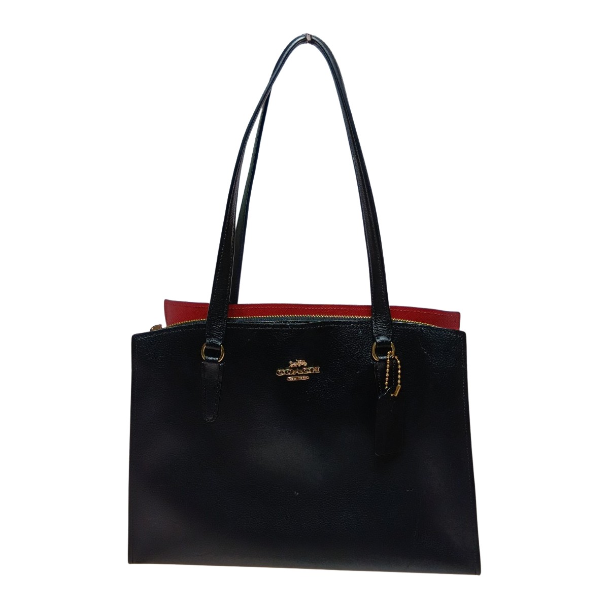 【中古】COACH コーチ職 テイタム 持ちはこび櫂 トートバッグ ショルダーバッグ C4078 黒いこと C序列付ける