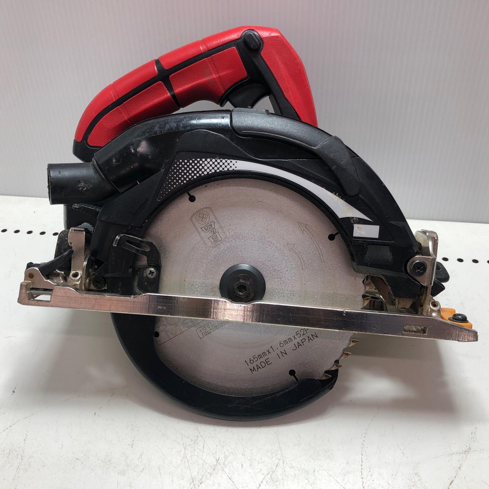 【中古】MAX マックス 申し受ける式防じん兼用丸ノコ 160～165粍 PJ-CS61CDP 赤いこと B位置づける