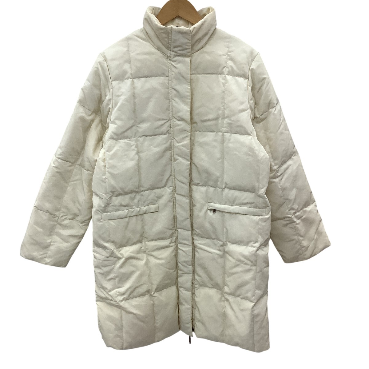 【中古】MAX MARA マックスマーラー レディース リバーシブル ダウンコート SIZE 38 アイボリー Bランク