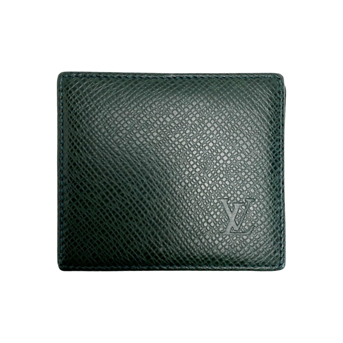 【中古】LOUIS VUITTON ルイヴィトン タイガ ポルトモネボワット M30384 グリーン コインケース Bランク