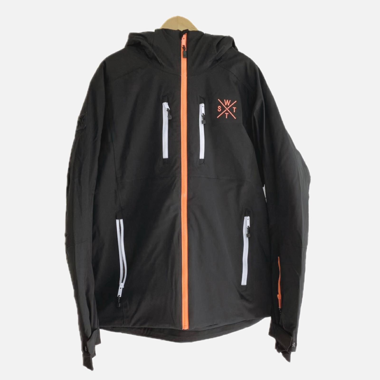 §§【中古】WATTS スノーボードウェア(ジャケット) SIZE XL 1XBLOW 程度B ブラック Bランク
