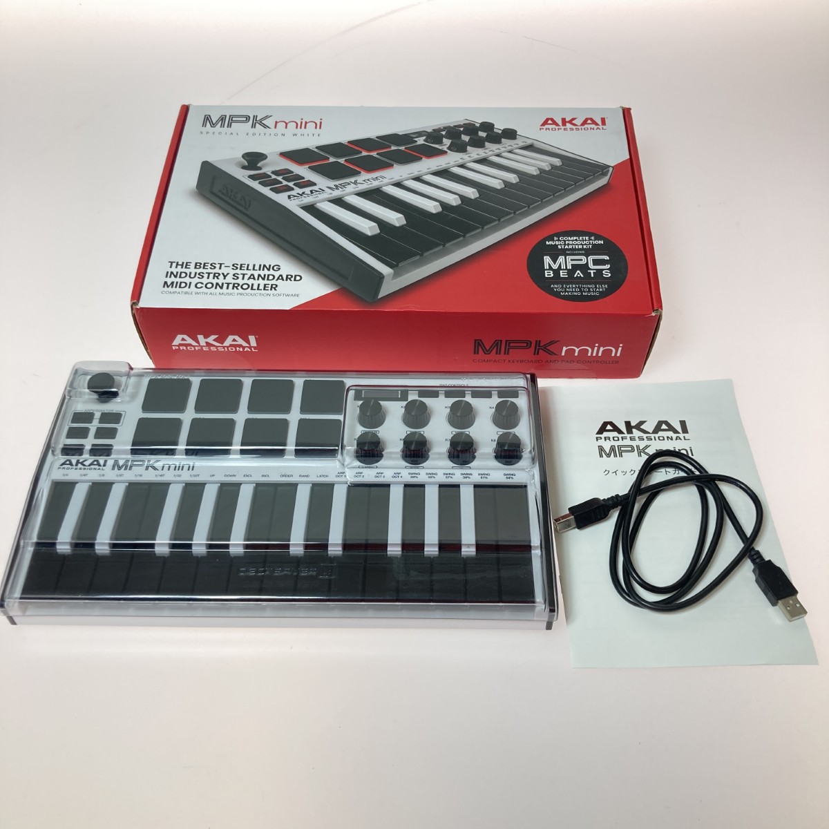 【中古】AKAI アカイ Professional MPK mini MIDIキーボード 通電のみ確認 ジャンク Dランク