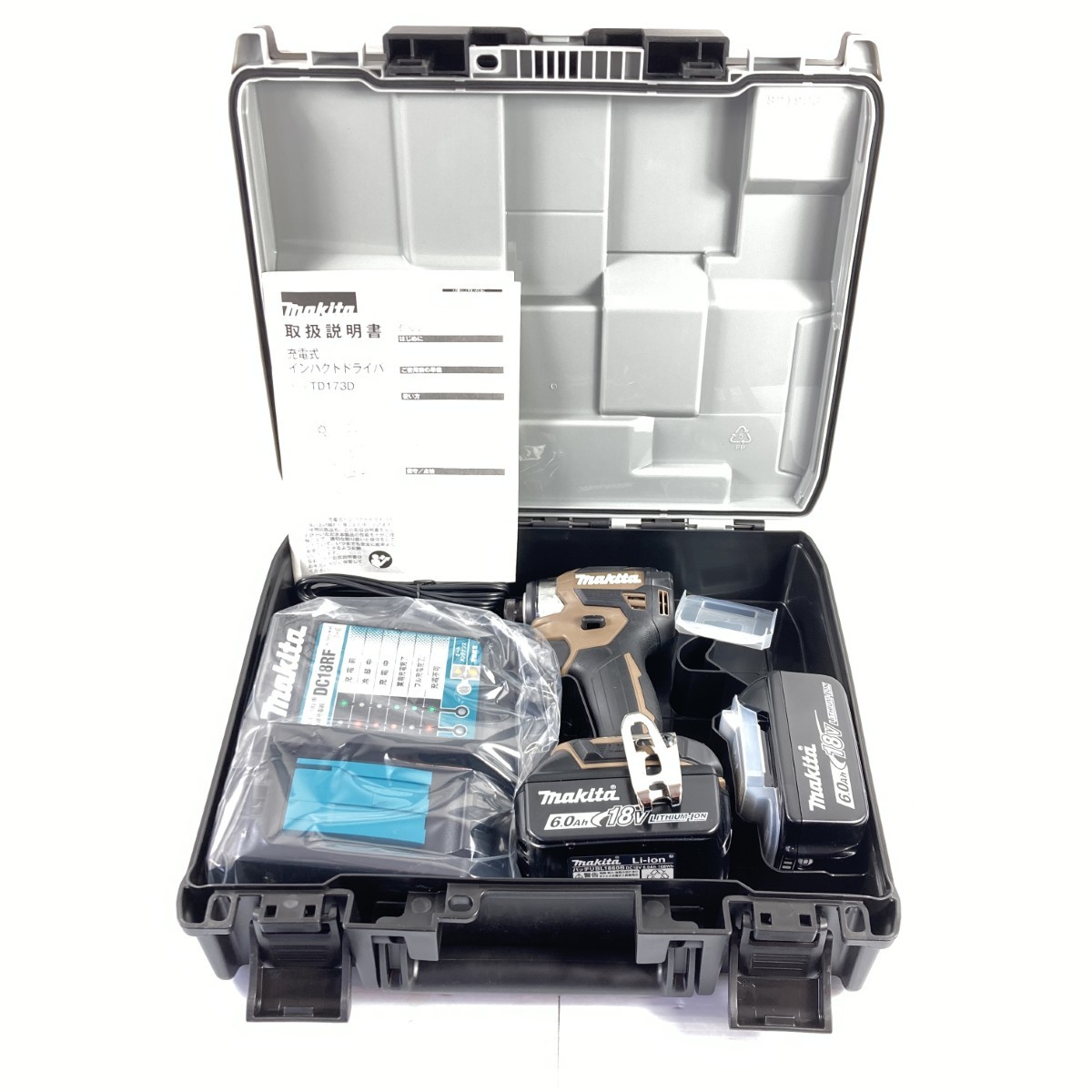 【エントリーポイント10倍|7/19 20:00-7/26 1:59】【送料無料】【中古】MAKITA マキタ 18v 6.0Ah 充電式インパクトドライバ 限定色 ※PSEマークあり (2) TD173DGXAB ブラウン Sランク|リサイクルビッグバン店