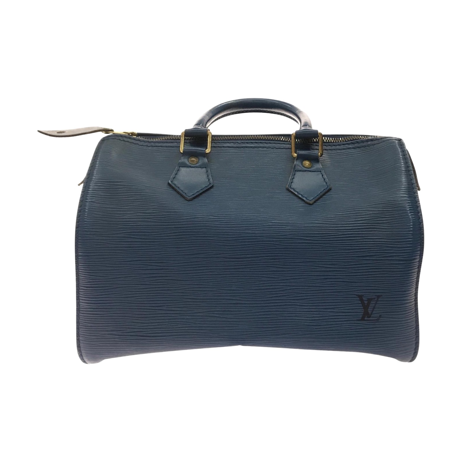 ▼▼【中古】LOUIS VUITTON ルイヴィトン バッグ ハンドバッグ エピ スピーディ25 VI0934 M43015 トレドブルー Bランク