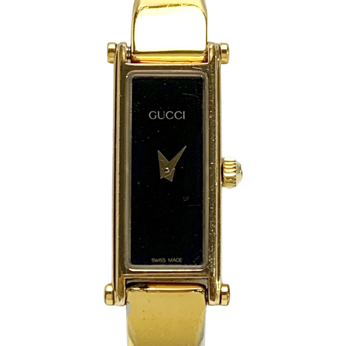 【中古】GUCCI グッチ ウォッチ 1500 水晶 レディース 箱有 B位置付ける レディース腕時計-腕時計