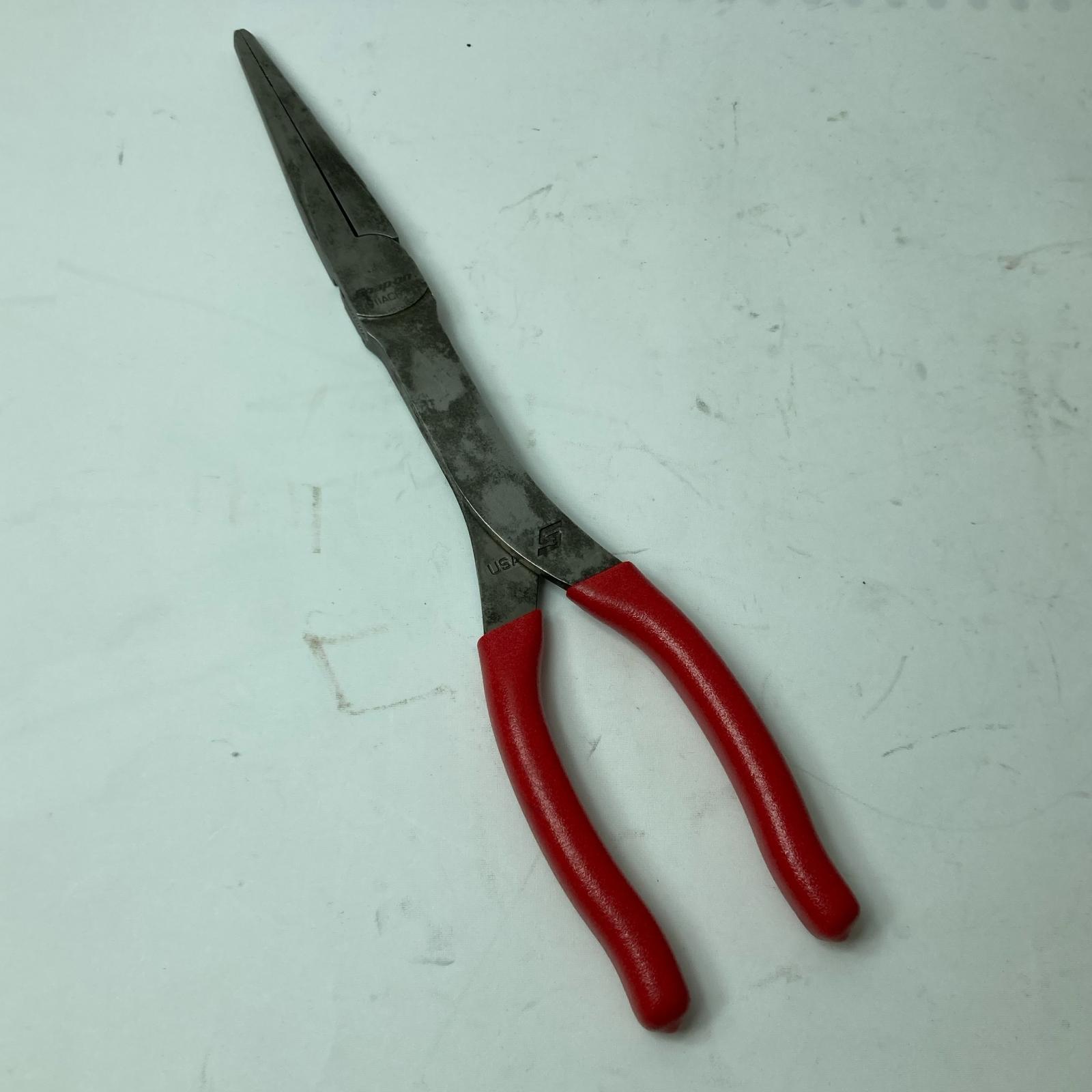 【中古】Snap-on スナップオン ロングノーズプライヤー 911ACF 赤いこと C序列付ける