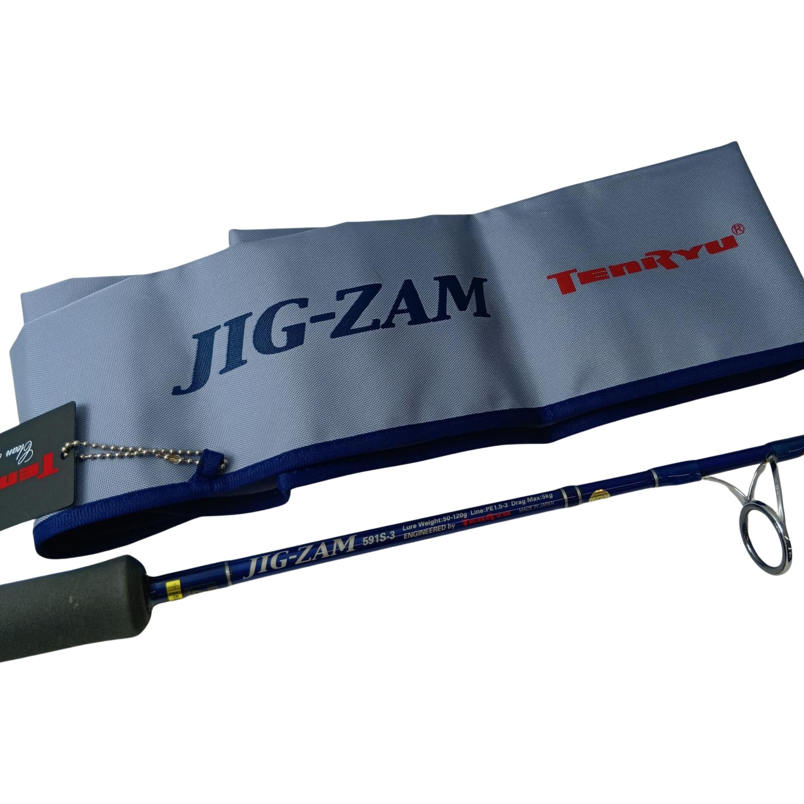 【中古】TENRYU CO. 天龍 ジギングロッド ジグザム JZ591S-3 竿袋付 Bランク
