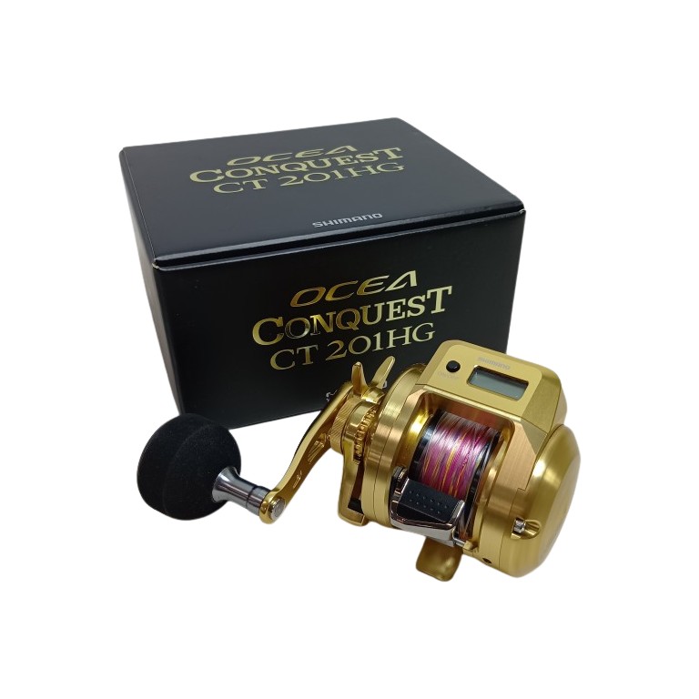 【中古】SHIMANO シマノ 03818 釣り用品 リール ベイトリール 18オシアコンクエストCT 201HG 程度AB Bランク