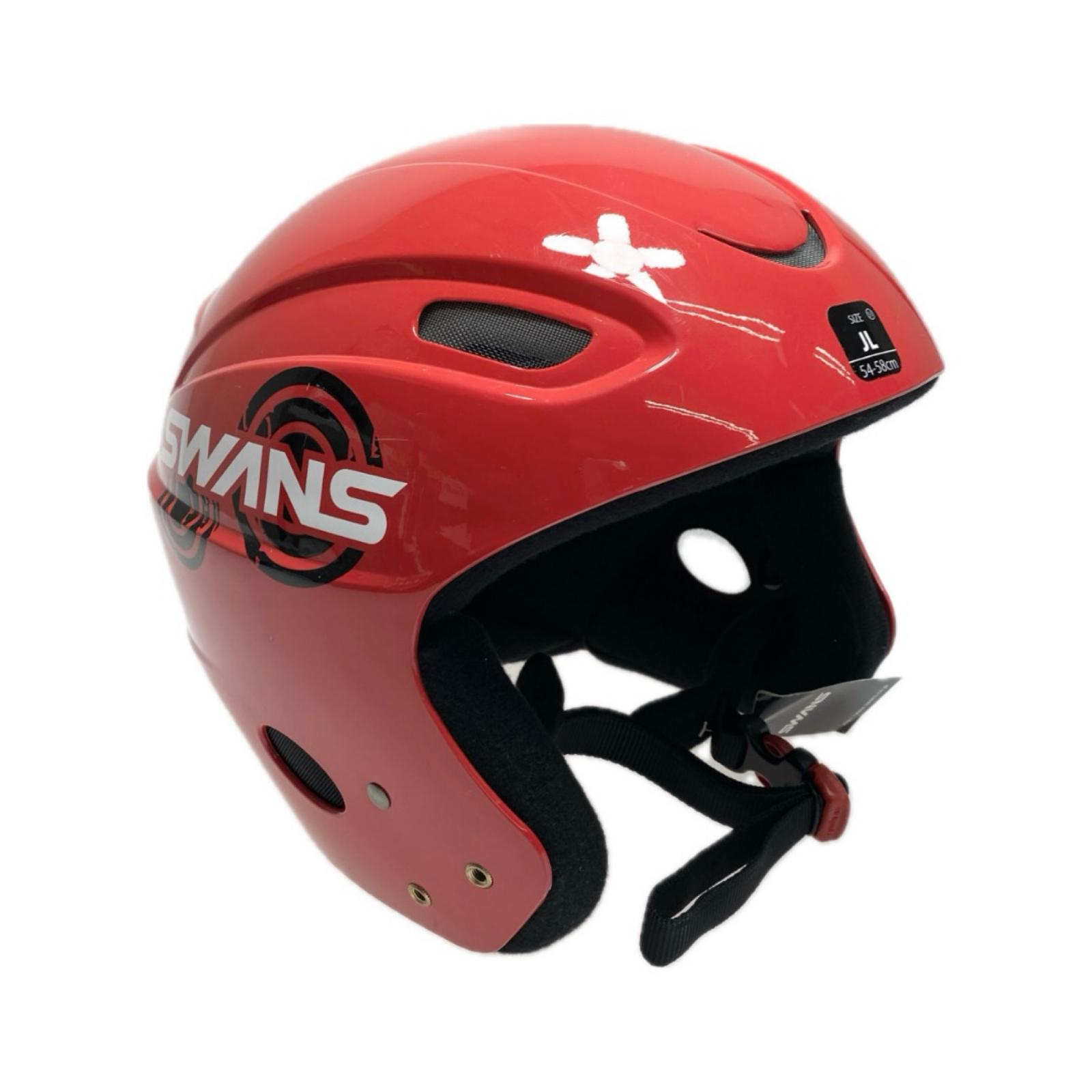 §§【中古】SWANS スワンズ ヘルメット 54-58cm 程度B レッド Bランク