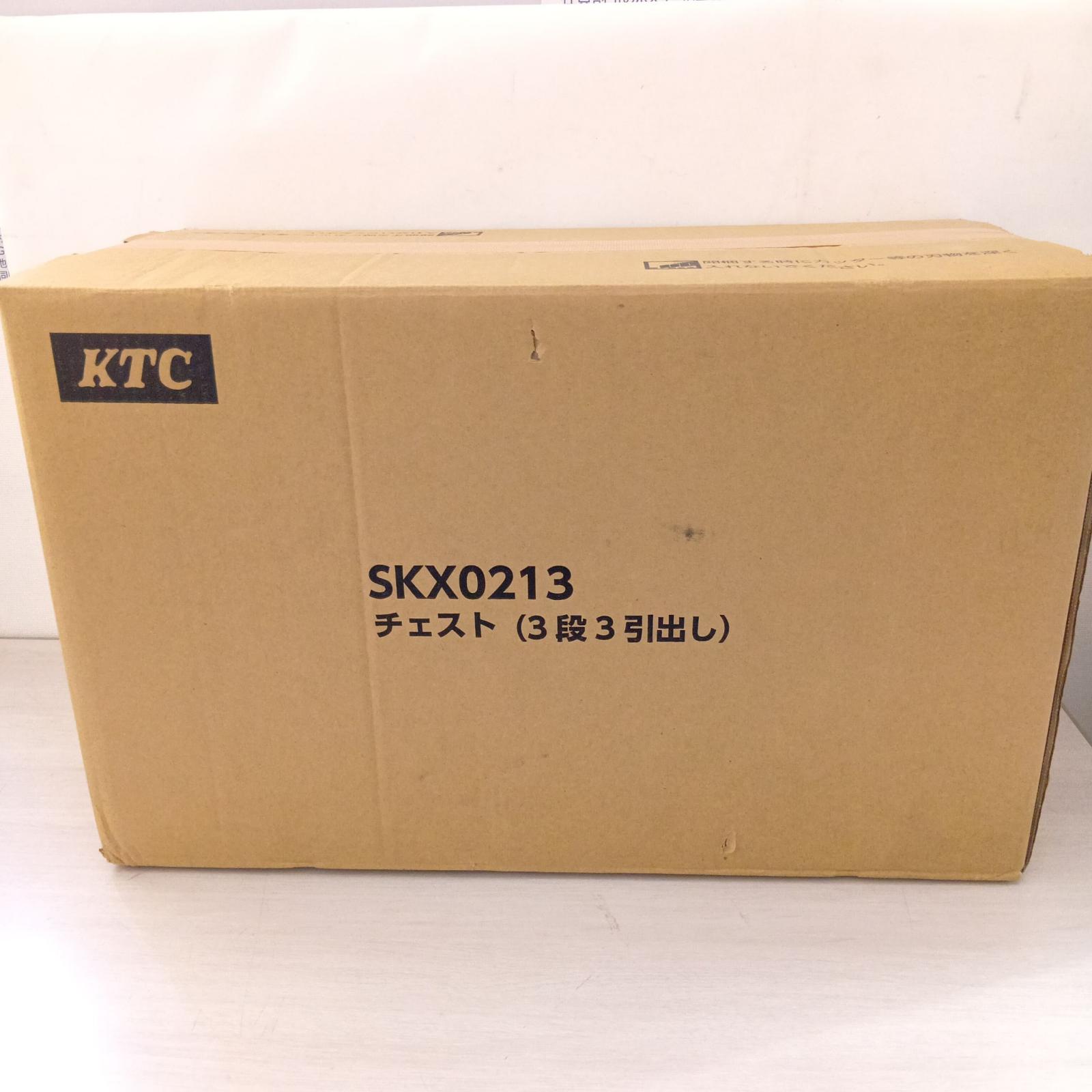 □□【中古】KTC ケーティーシー 用だんす（3段3抽き出し） 物の具ＢＯＸ 御先棒箱 SKX0213 赤いこと S価値づける
