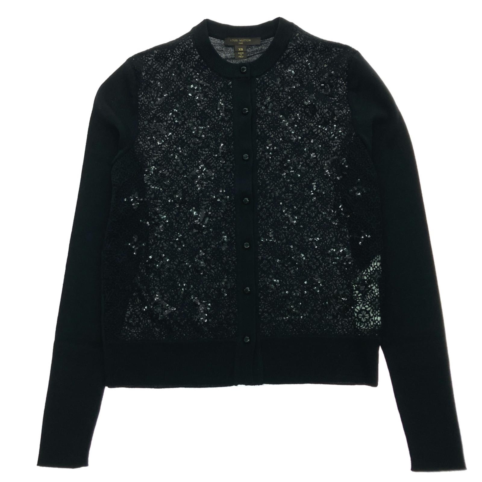 【中古】LOUIS VUITTON ルイヴィトン レディース ジレー XS大きさ 黒いこと A序列付ける