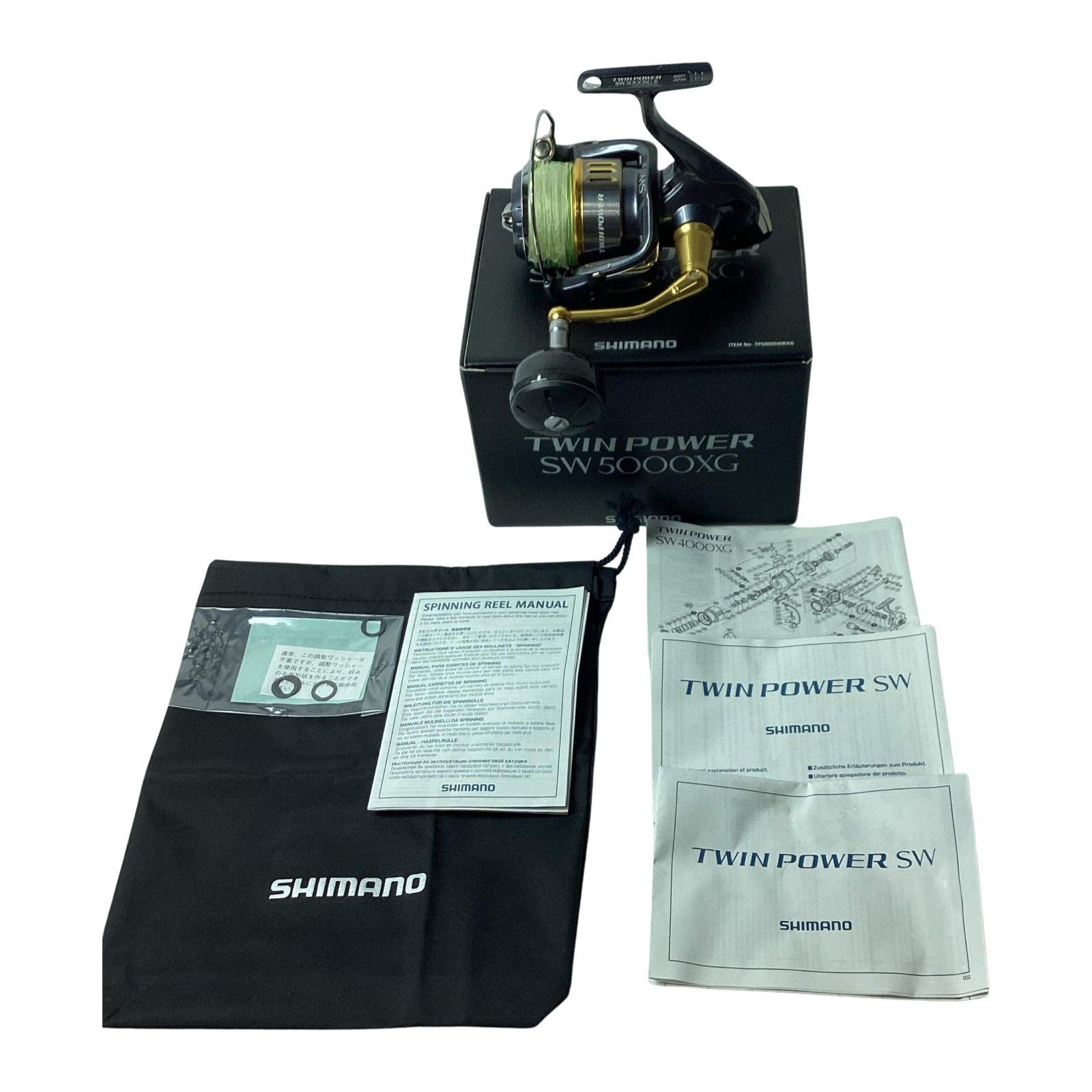 【中古】SHIMANO シマノ スピニングリール SE49 03317 15ツインパワーSW 5000XG Aランク
