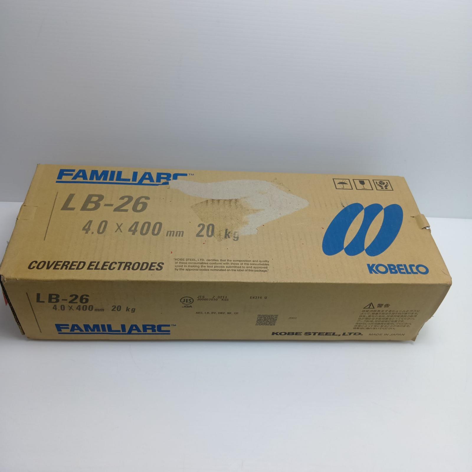【中古】AMILIARC/KOBELCO LB-26 4.0×400粍 20kg 未当て嵌める S位置づける
