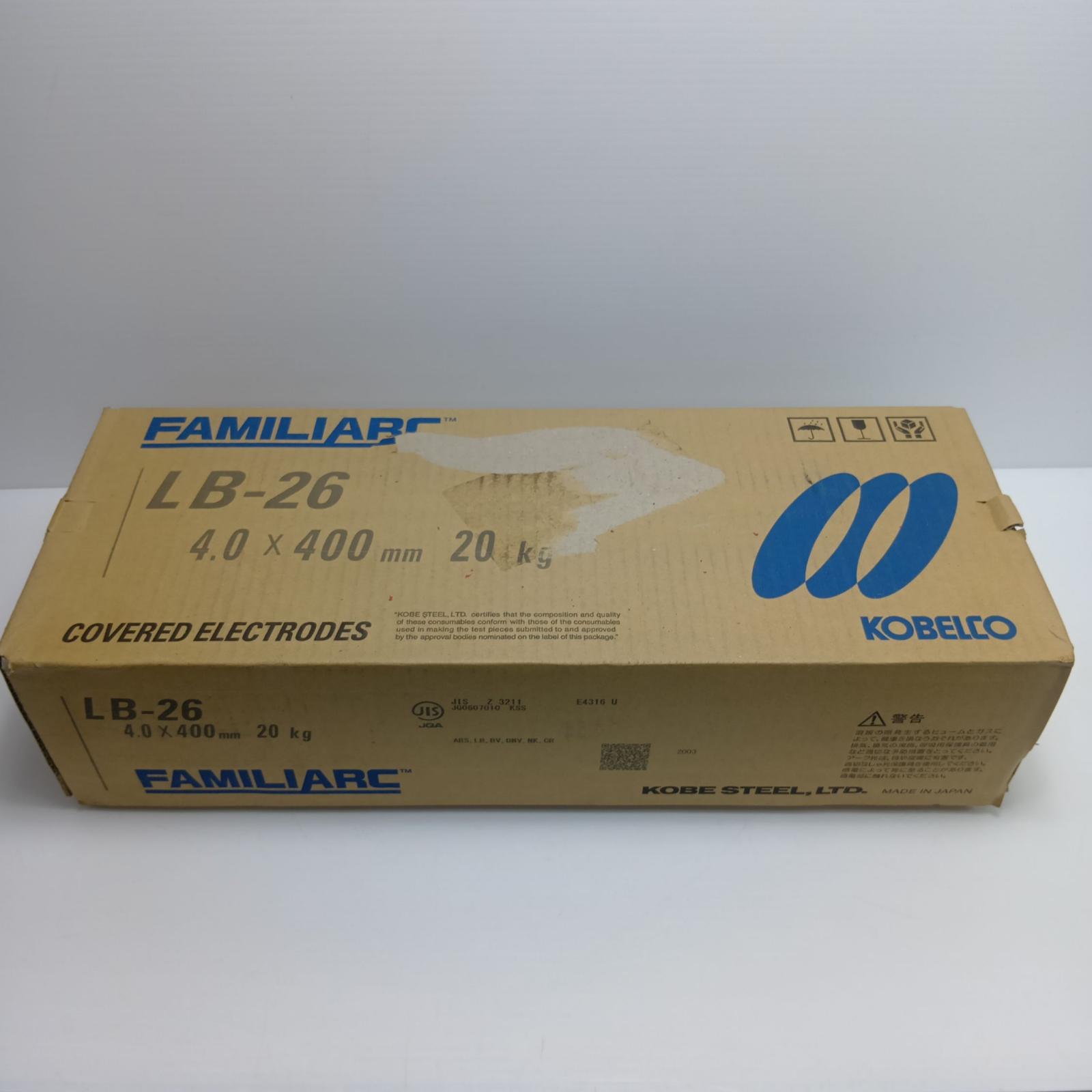 【中古】AMILIARC/KOBELCO LB-26 4.0×400粍 20kg 未当て嵌める S位置づける