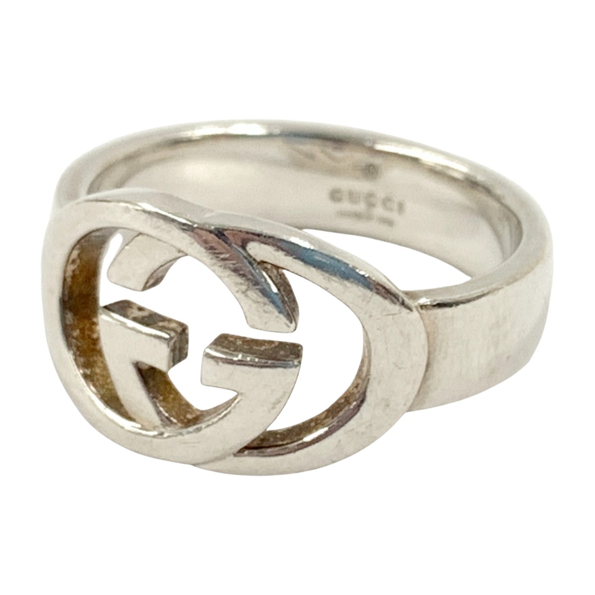 〇〇【中古】GUCCI グッチ インターロッキングG リング Ag925 刻印 シルバー925 17号 5.8g シルバー Bランク